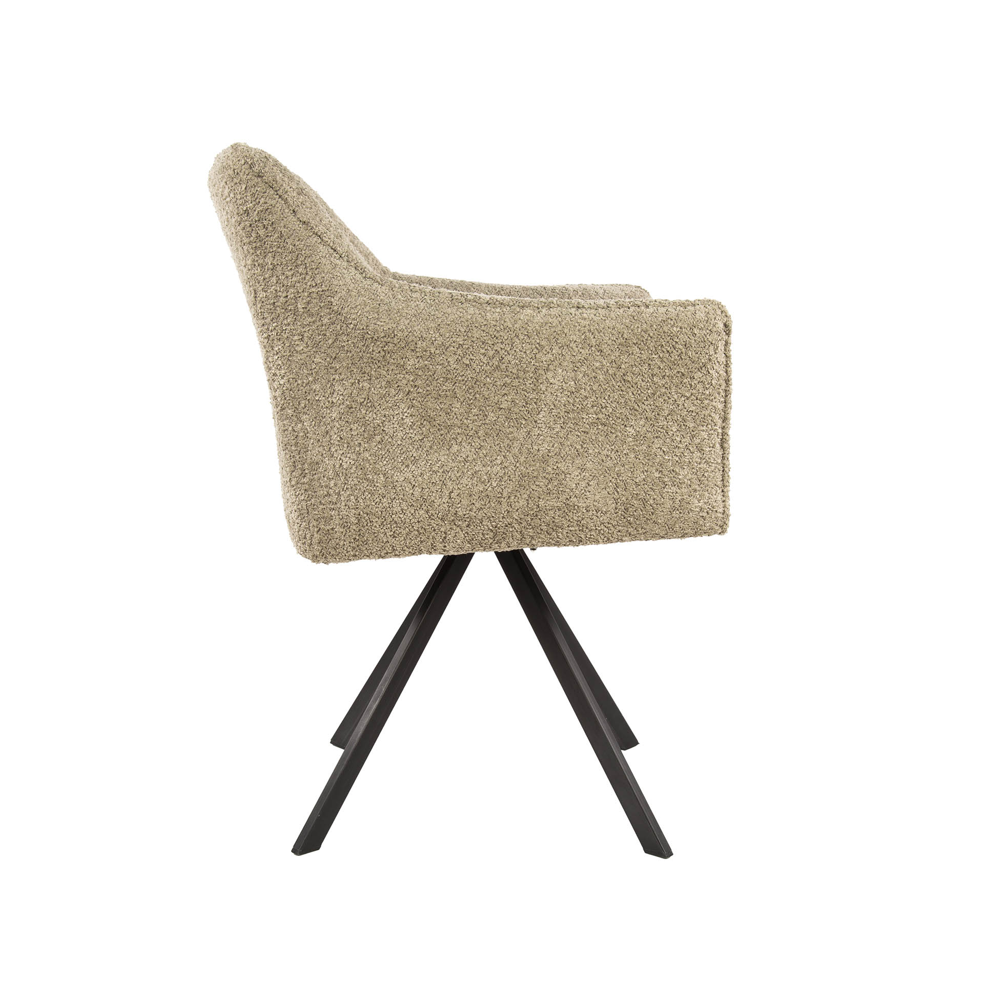 Sillón de rejilla giratorio. VPE2 / Boucle color arena