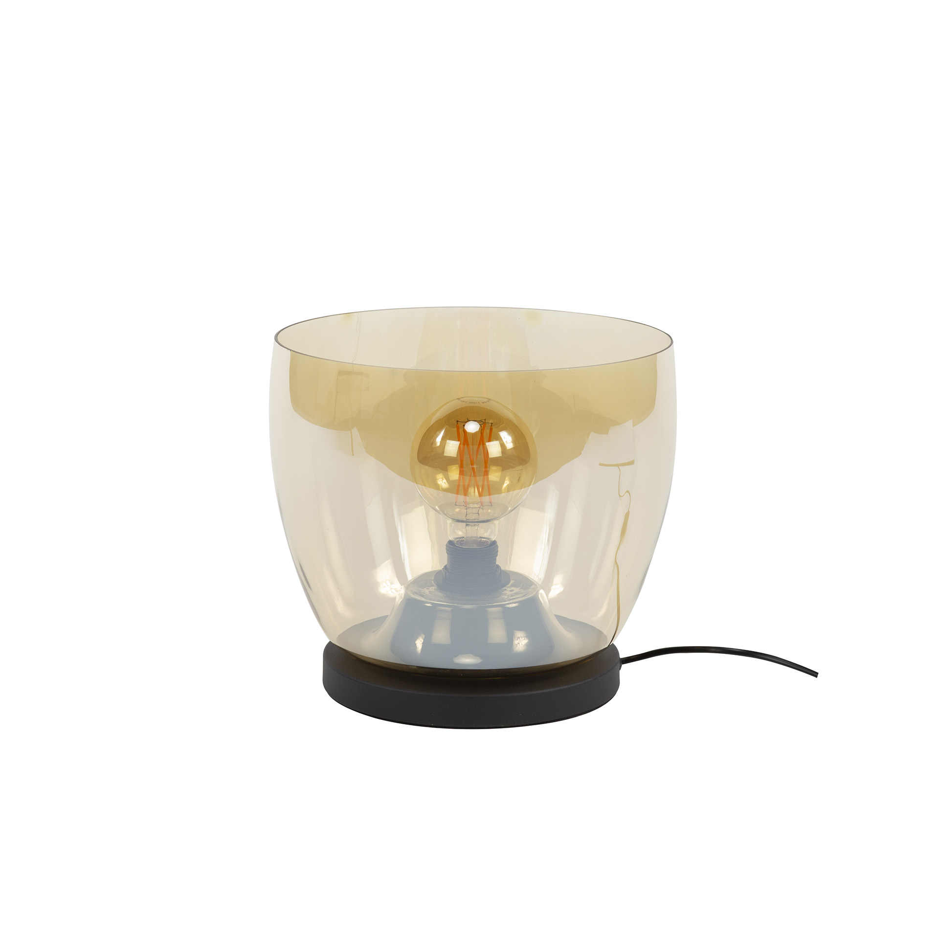Lámpara de pie UP L 1 luz - Vidrio ámbar