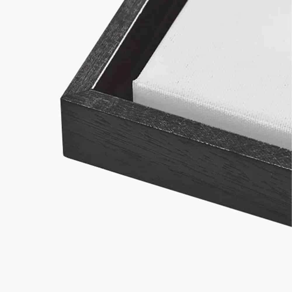 Marco flotante - Negro (Canvas)