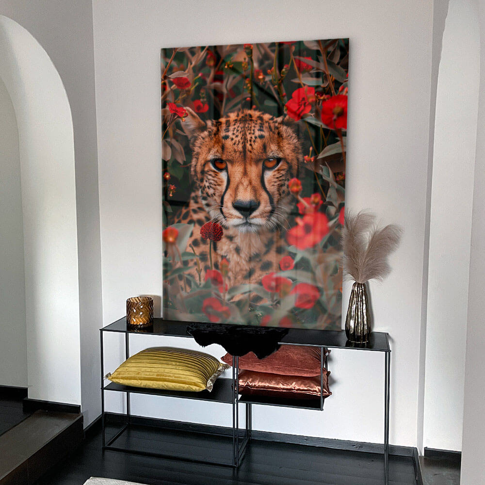 Crimson Camouflage – Glass