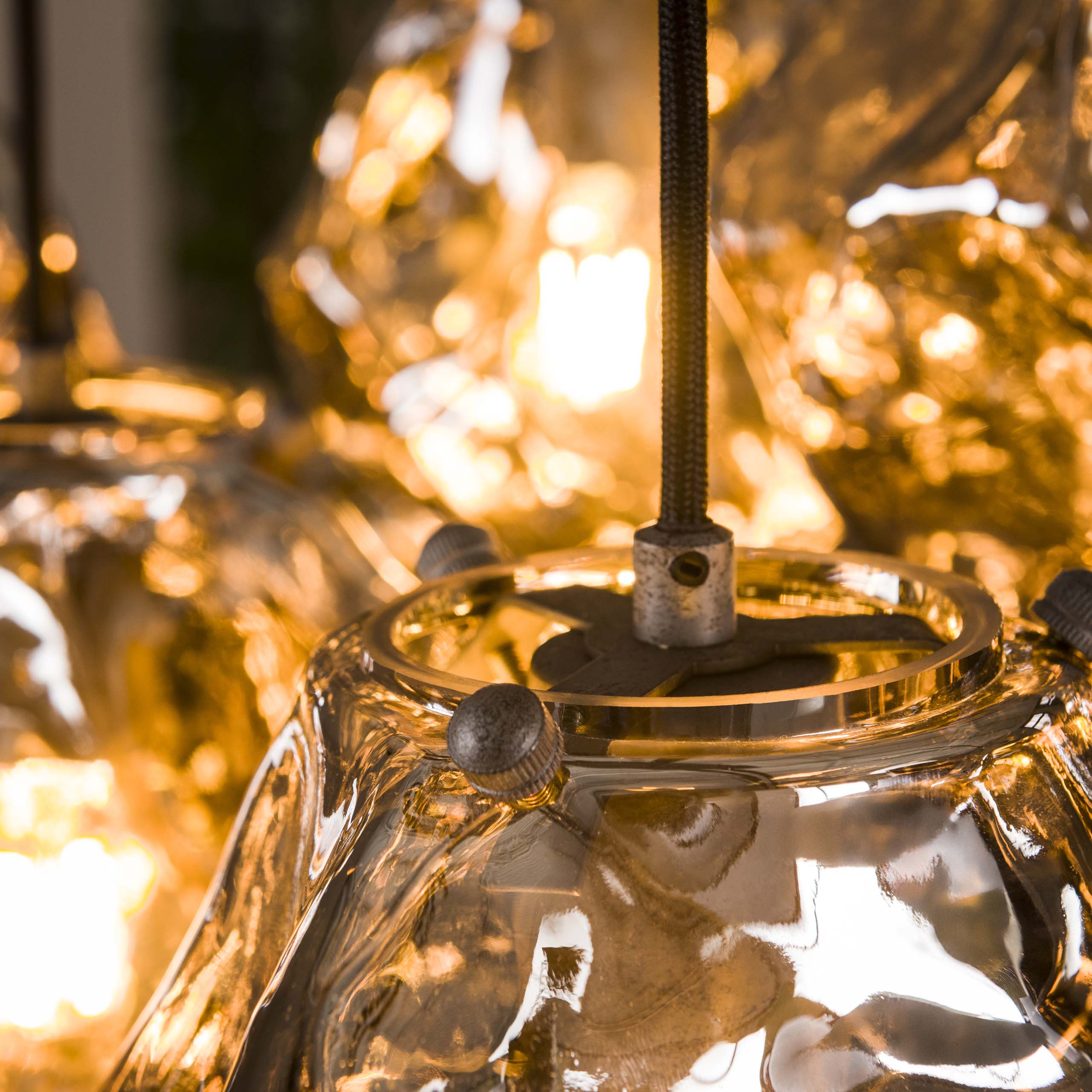 Lámpara colgante 7L Piedra