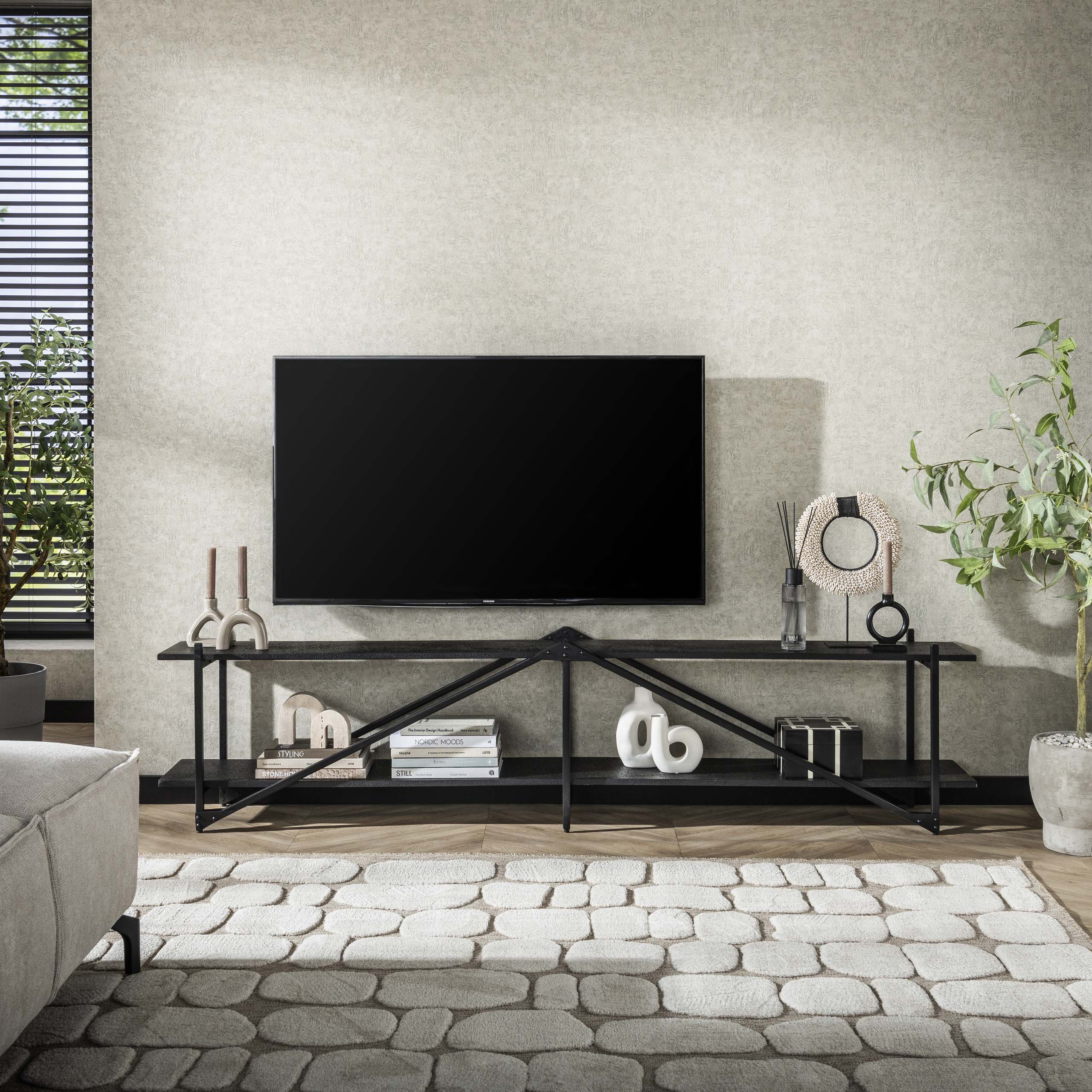 Mueble TV Piega 220 cm - Gris