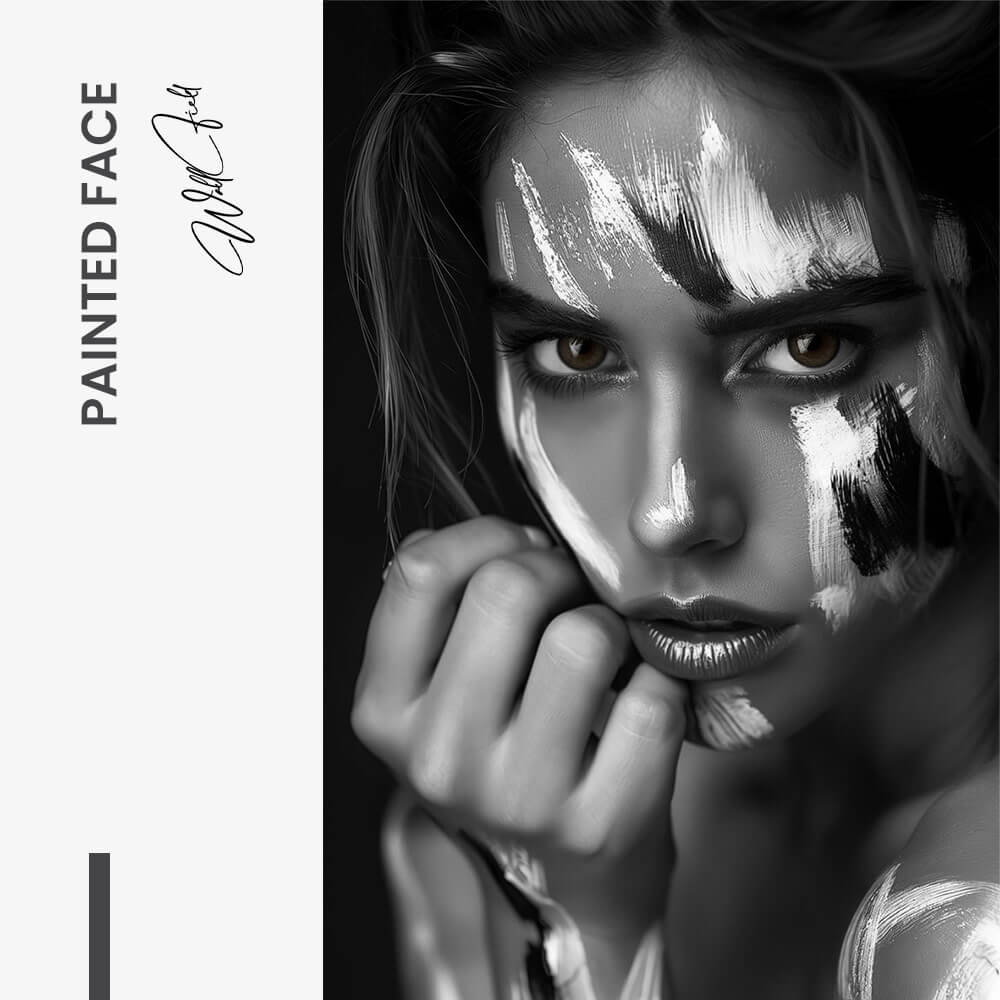 Painted Face – Vidrio