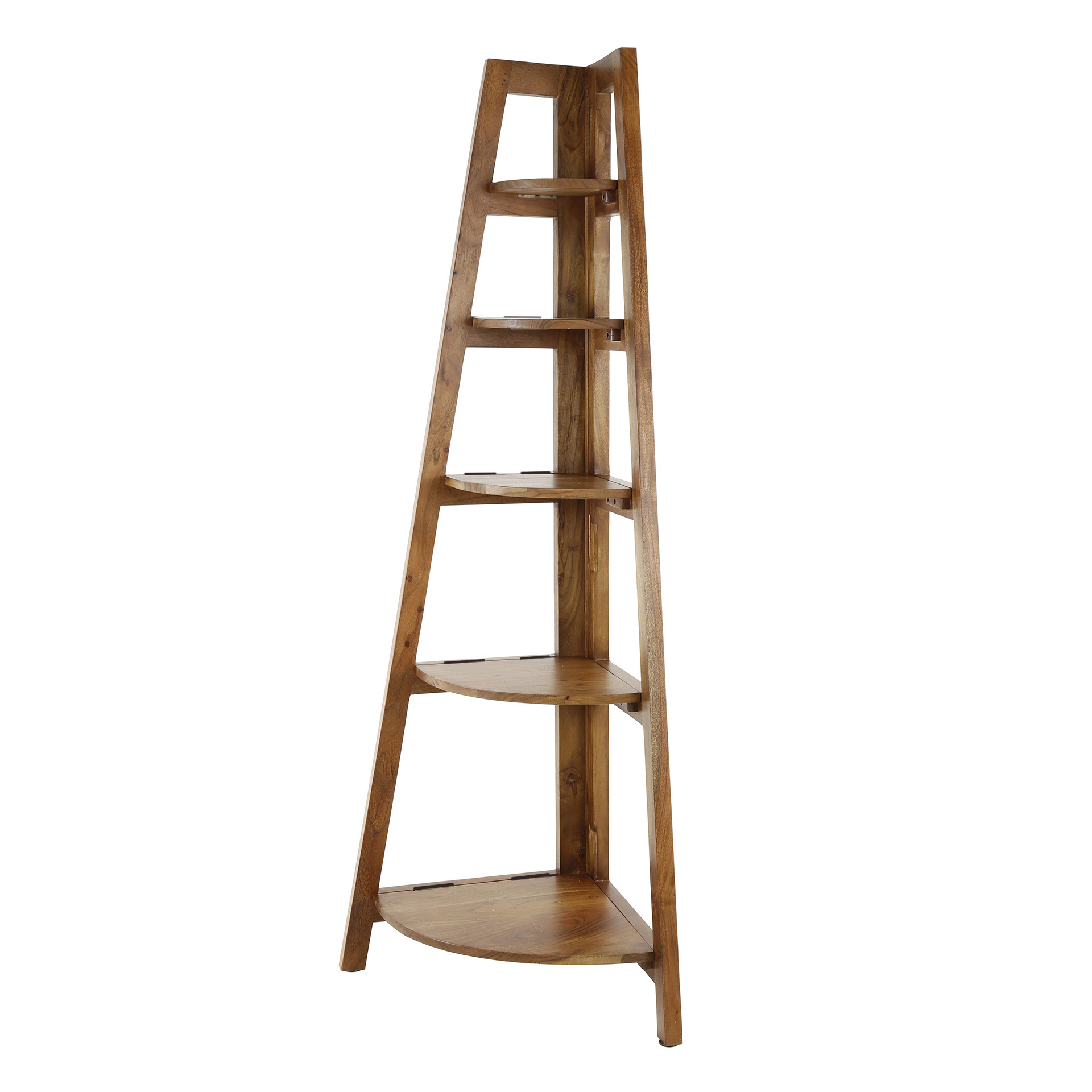 Ángulo de estante de esquina - Arena de acacia maciza