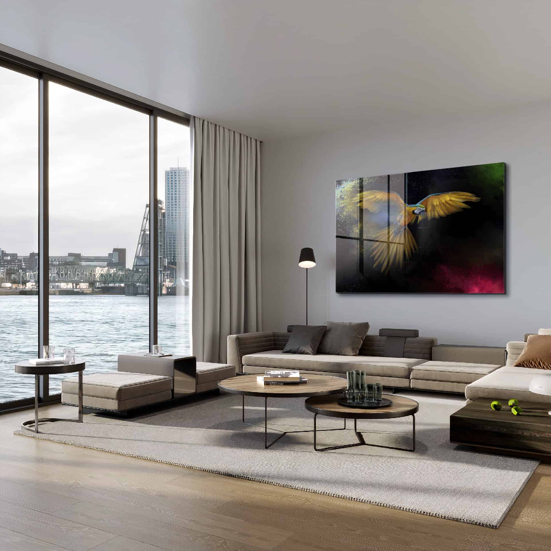 Color Parrot – Vidrio
