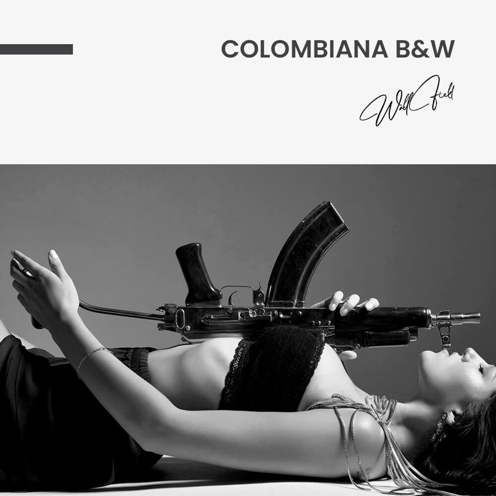 Colombiana B&W – Vidrio