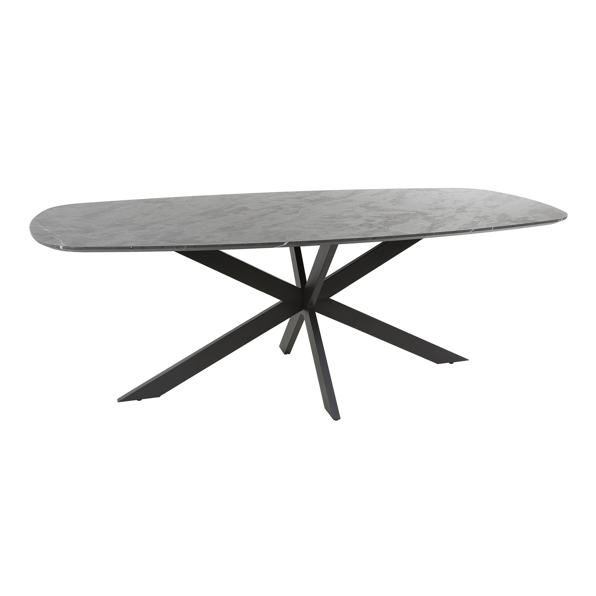 Mesa de comedor 215 ovalada danesa / 3D Melamina pizarra piedra
