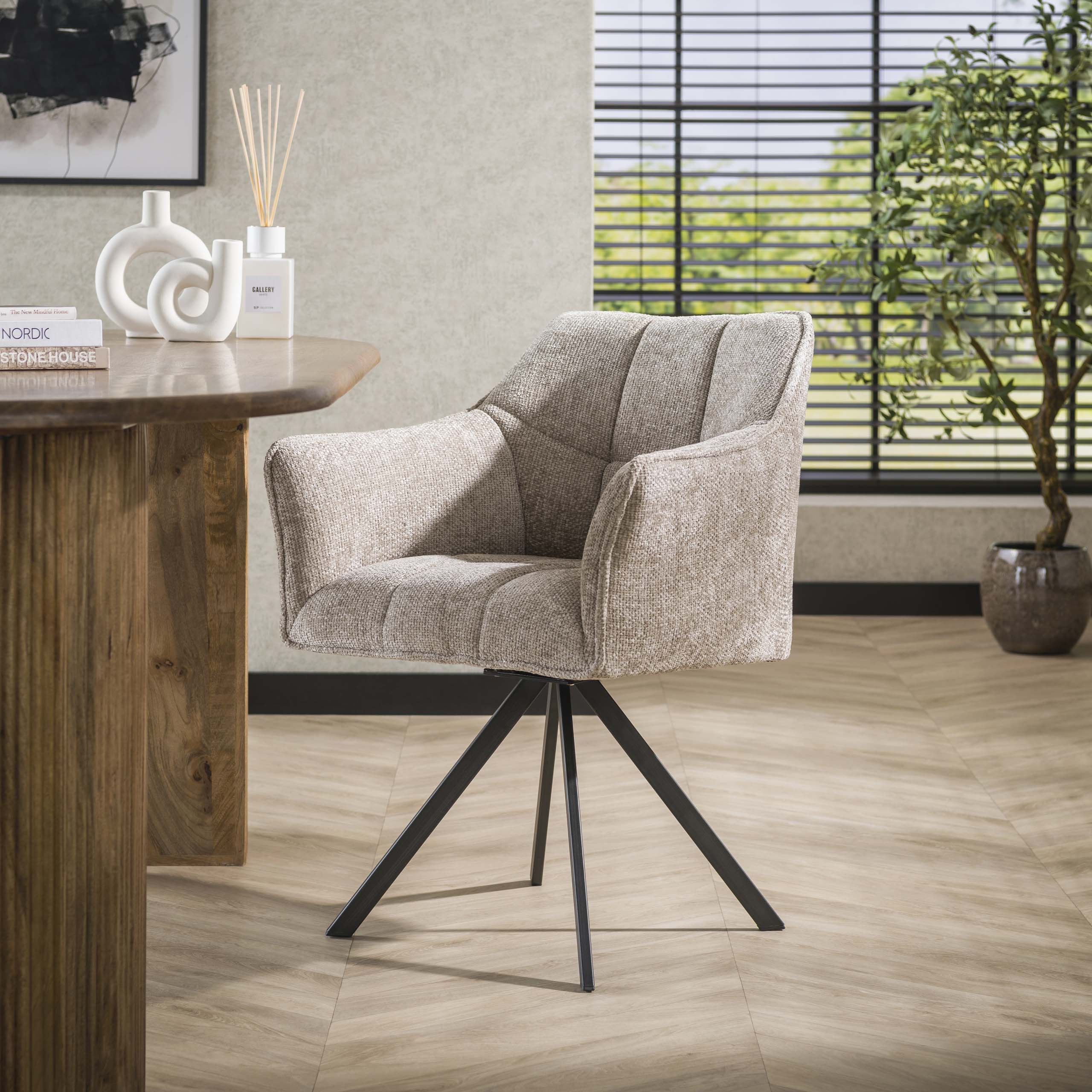 Armchair Raster rotatable - packed per 2 - Hoven sand