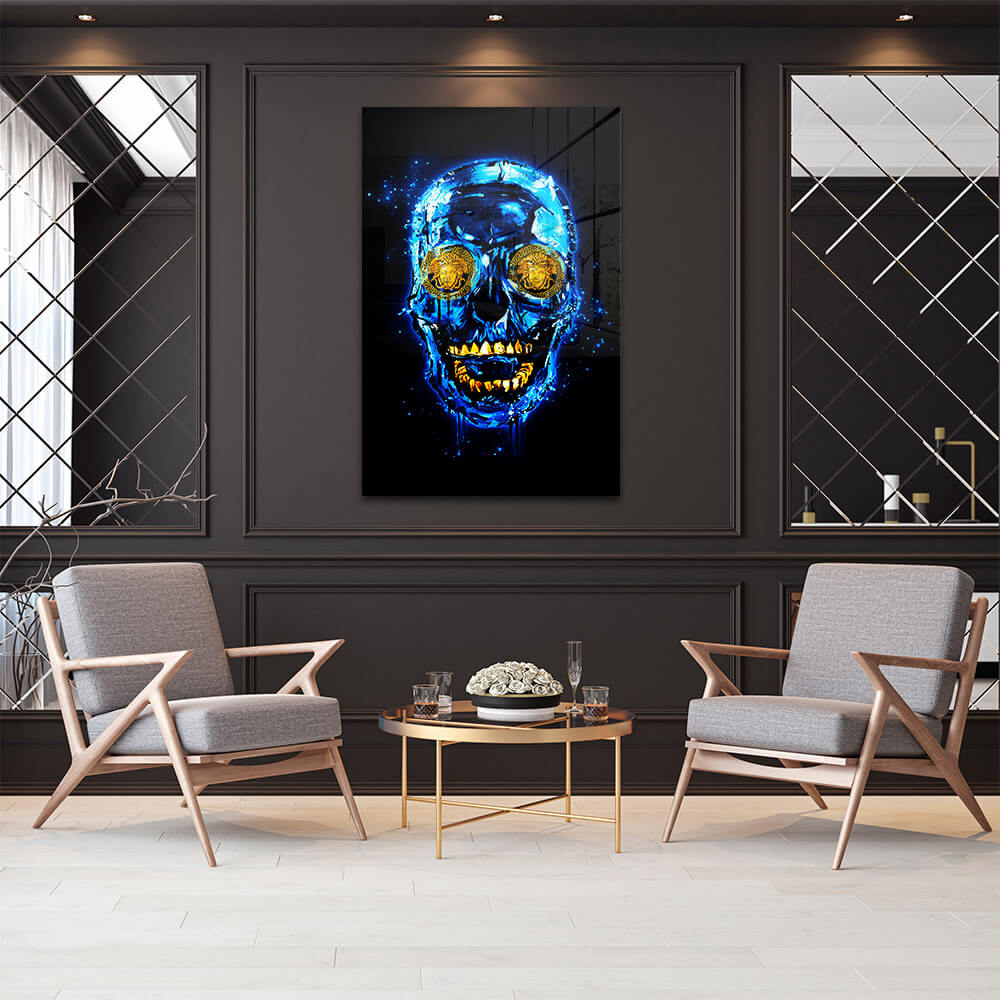 Blue Skull (Limited Edition) - Vidrio