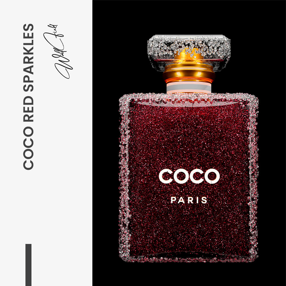 COCO Red Sparkles – Vidrio