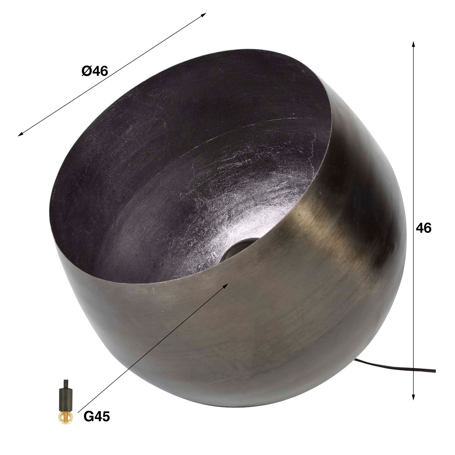 Lámpara de mesa Cesto XL