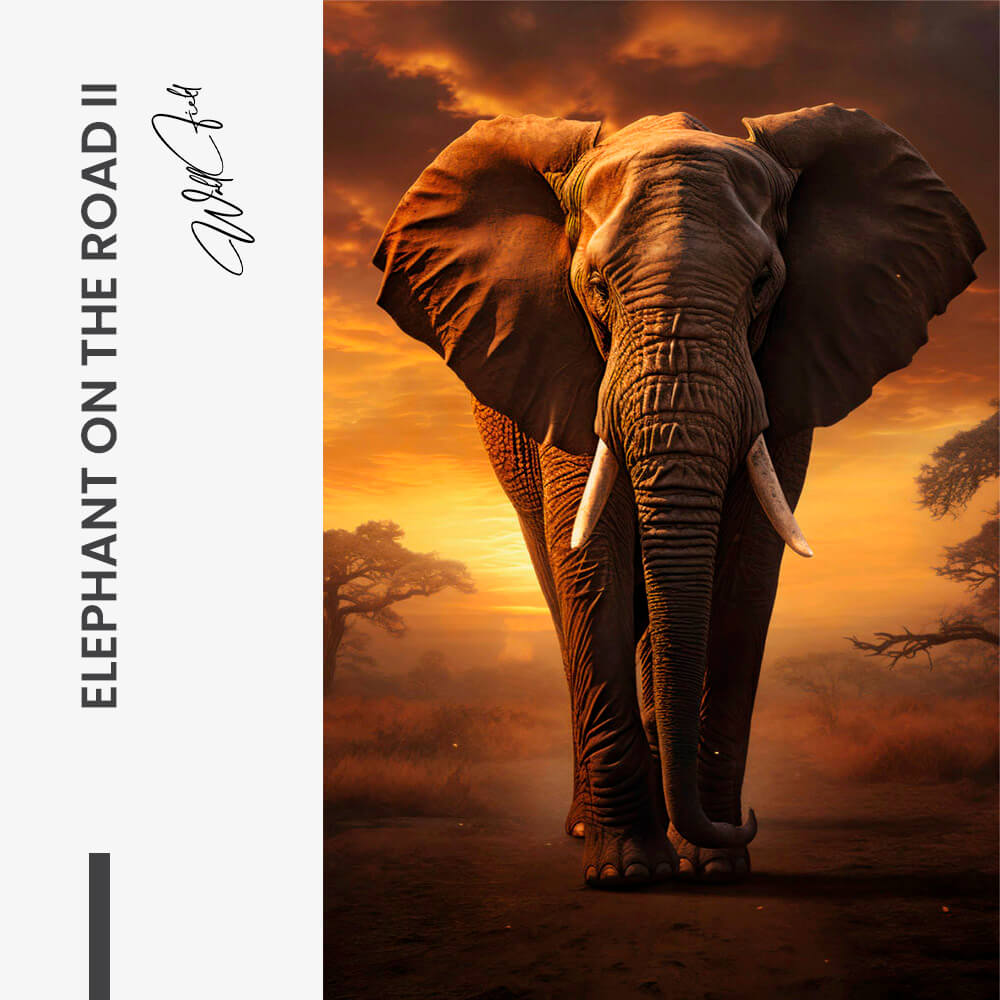 "Elephant on the Road II"