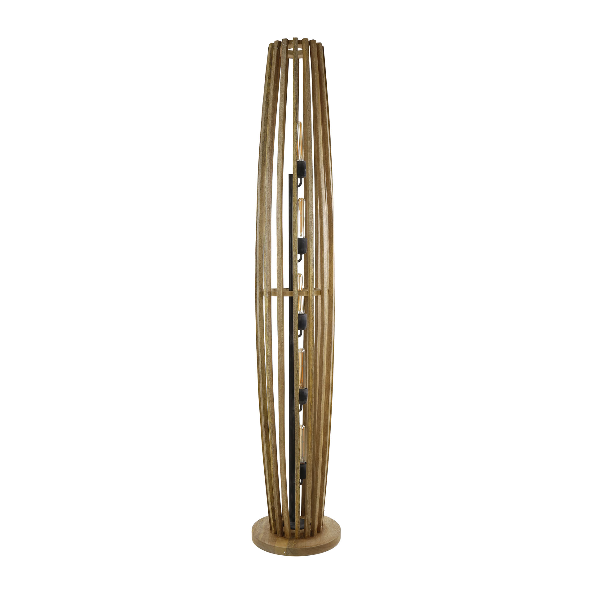 Lámpara de pie 5L orbit XL / Mango macizo natural