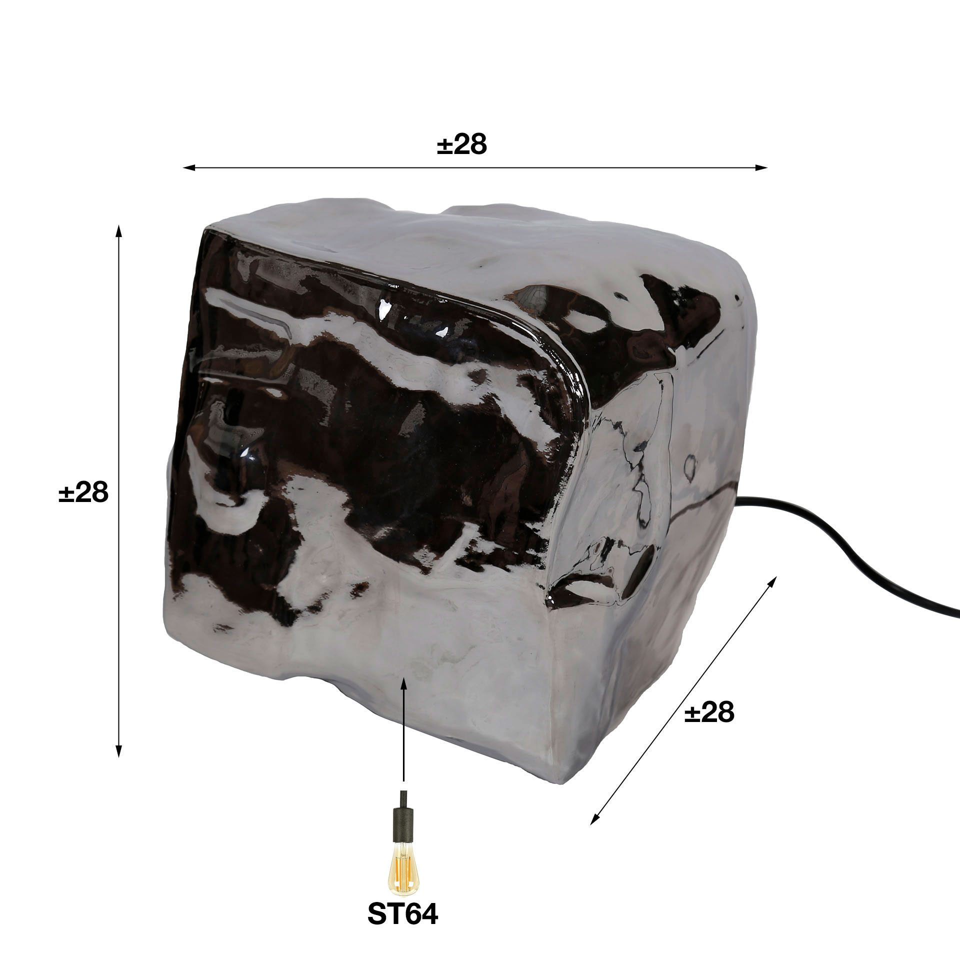 Lámpara de mesa 1L sin fin