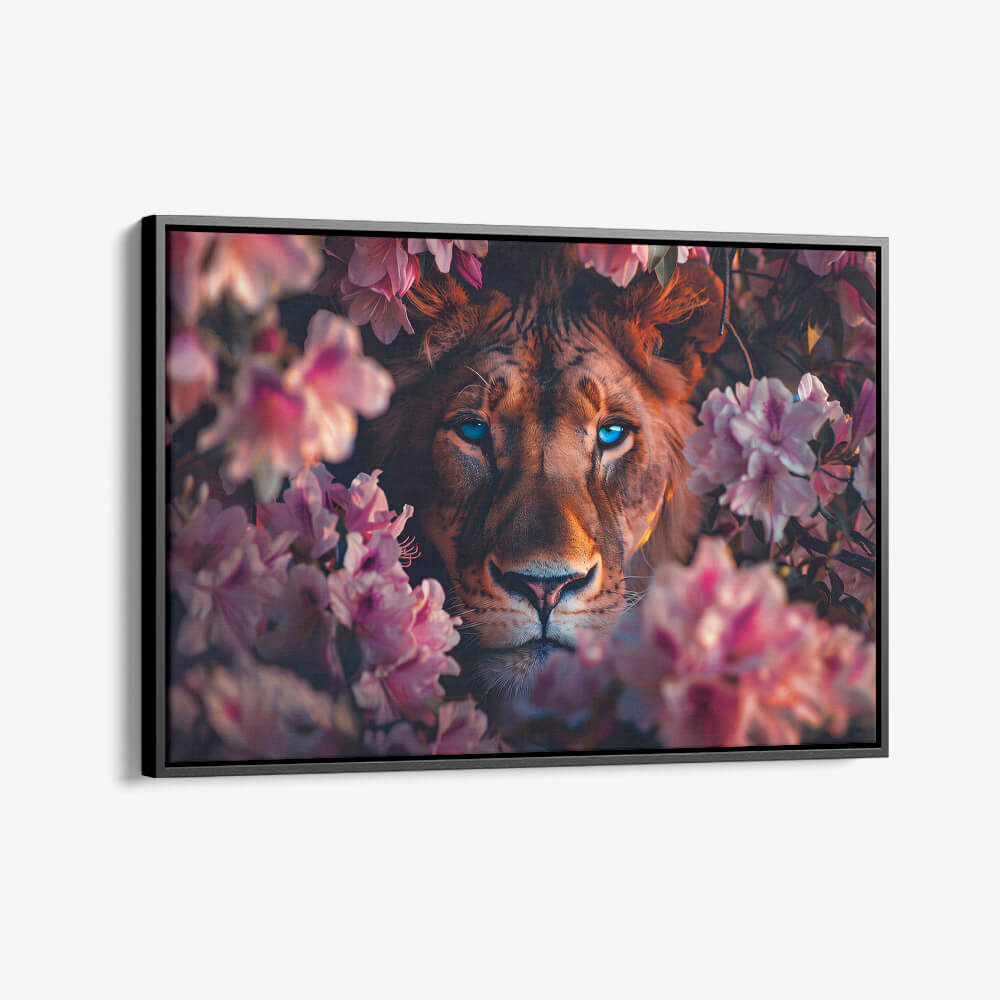 "Lion in Flowers II"