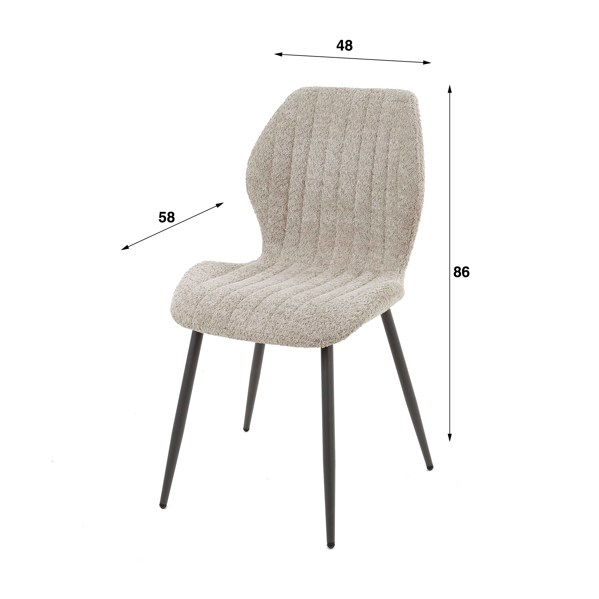 Soporte lumbar para silla boucle. VPE4 / Boucle color arena