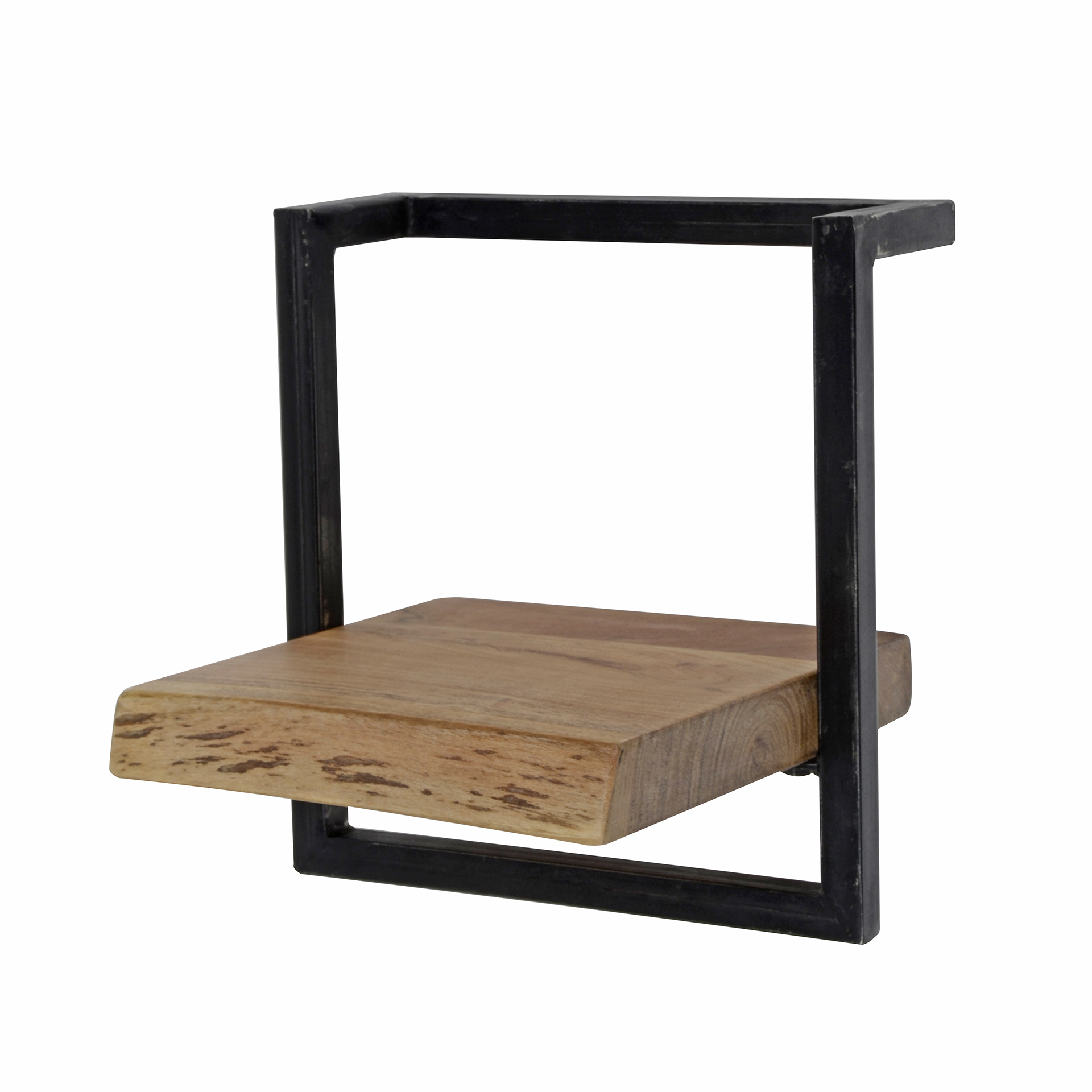 Estante de pared Edge Frame 30 cm - Acacia maciza