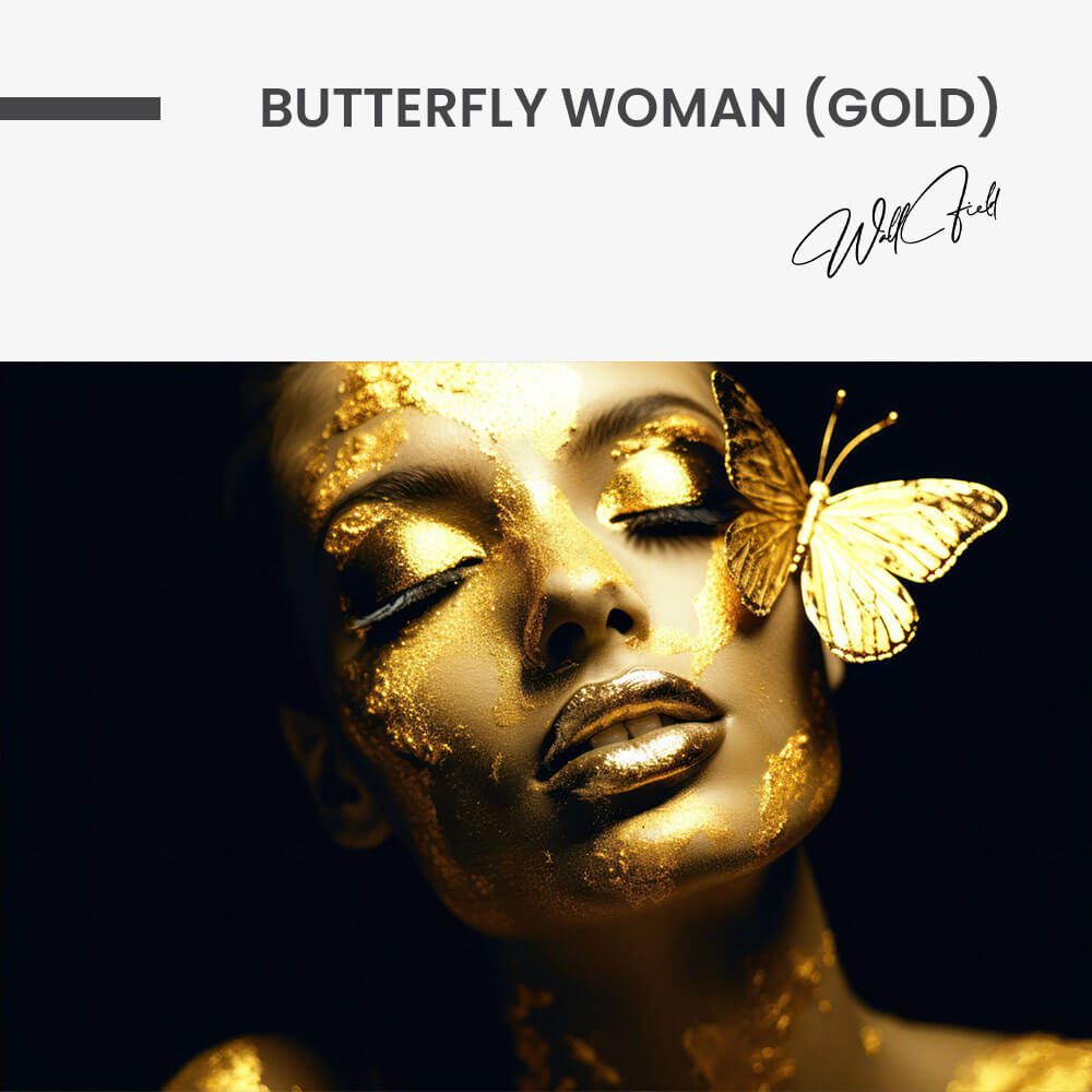 Butterfly Woman (Gold) – Vidrio