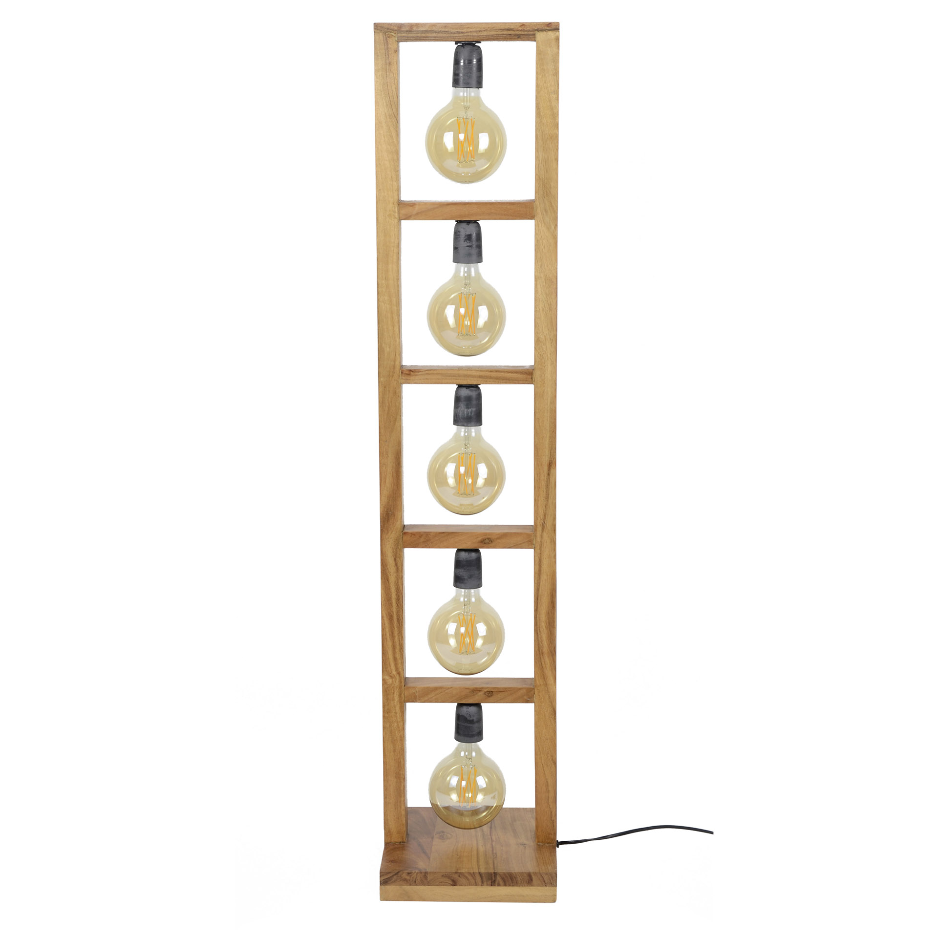 Lámpara de pie 5L Roble