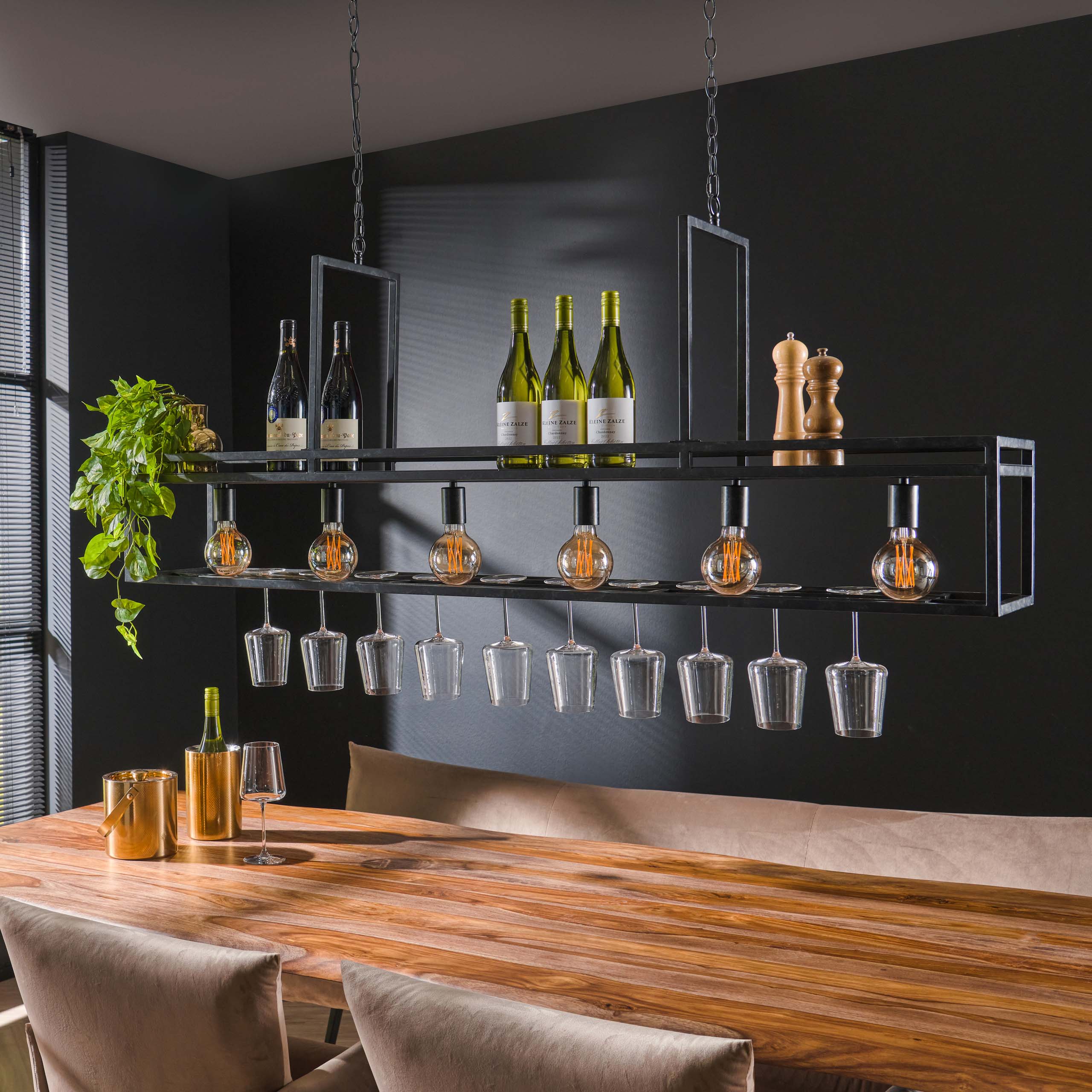 Hanging lamp 6L decorate / Charcoal