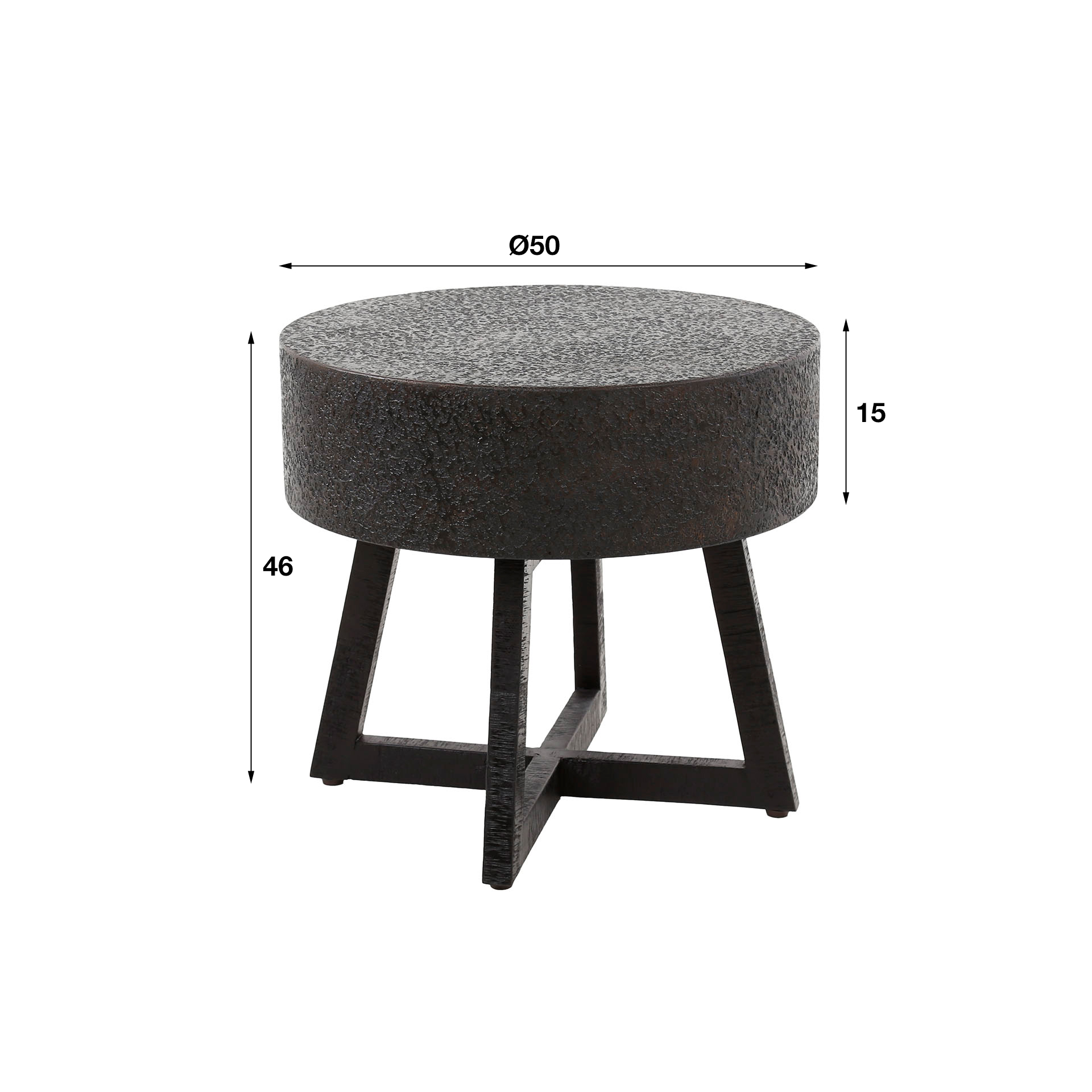 Mesa de centro D50 voluminosa ferro / Ferro metálico