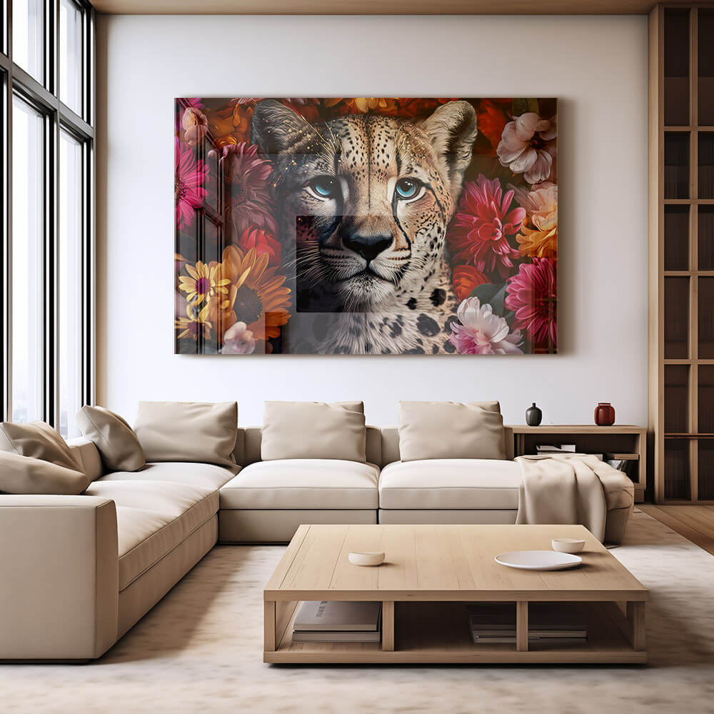 Flower Cheetah – Vidrio