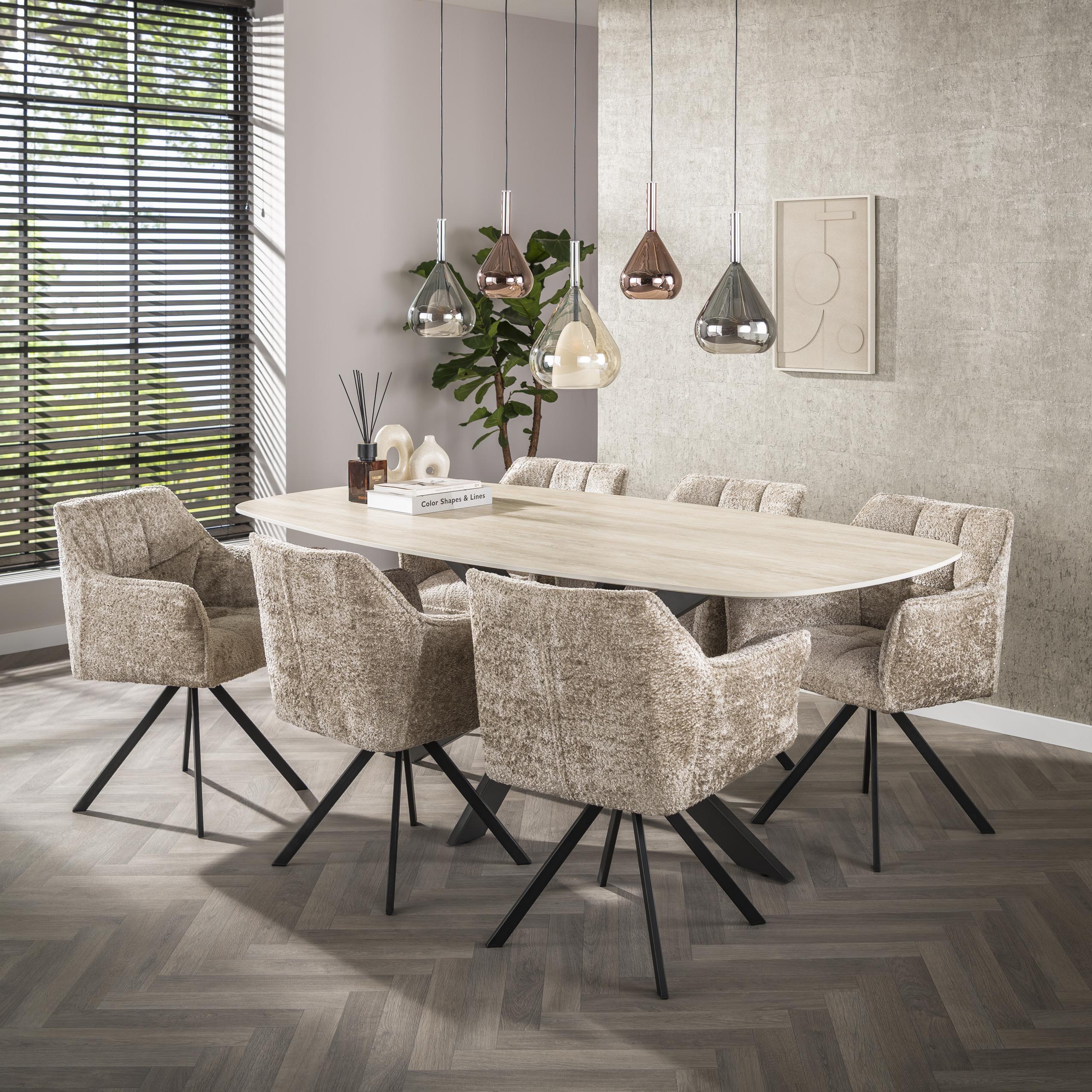 Lámpara colgante Wings 5 ​​luces - Negro