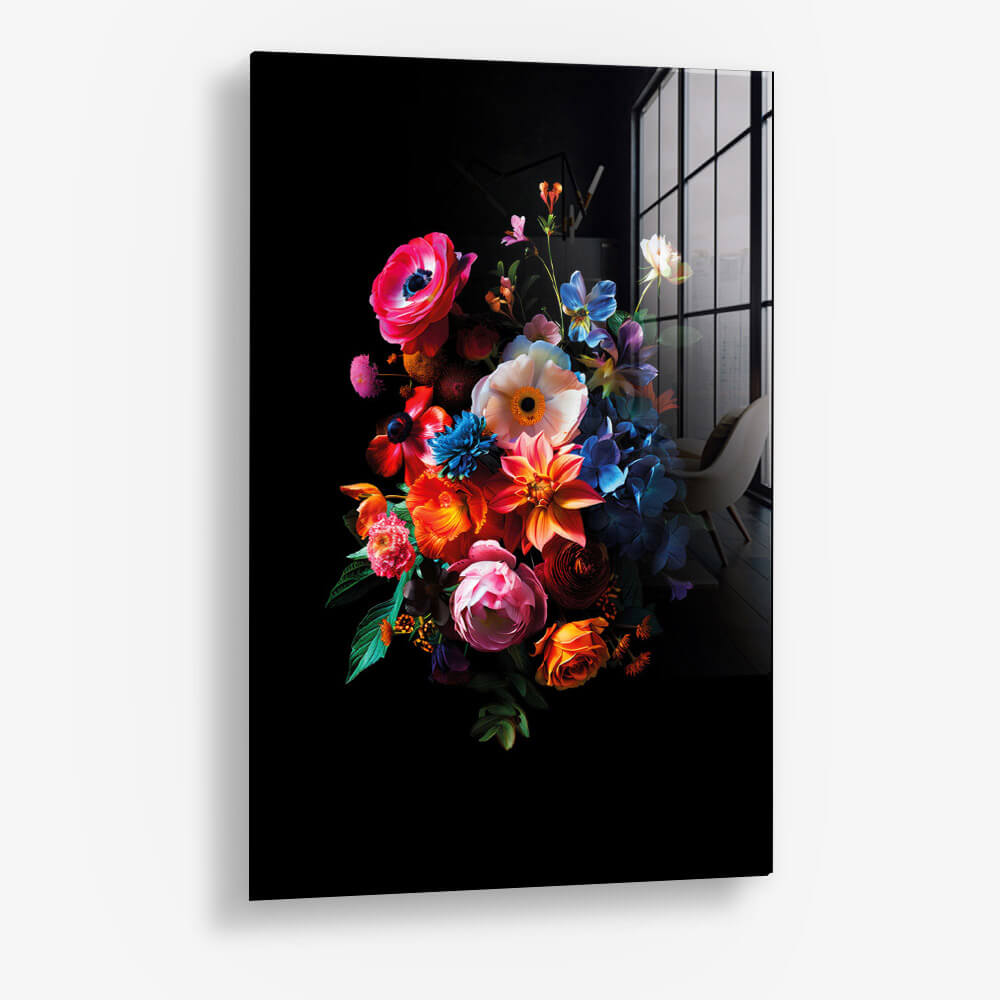 Colorful Flowers – Vidrio