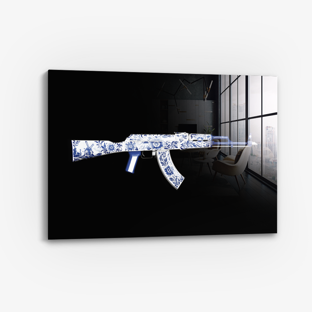Floral AK47 - Vidrio