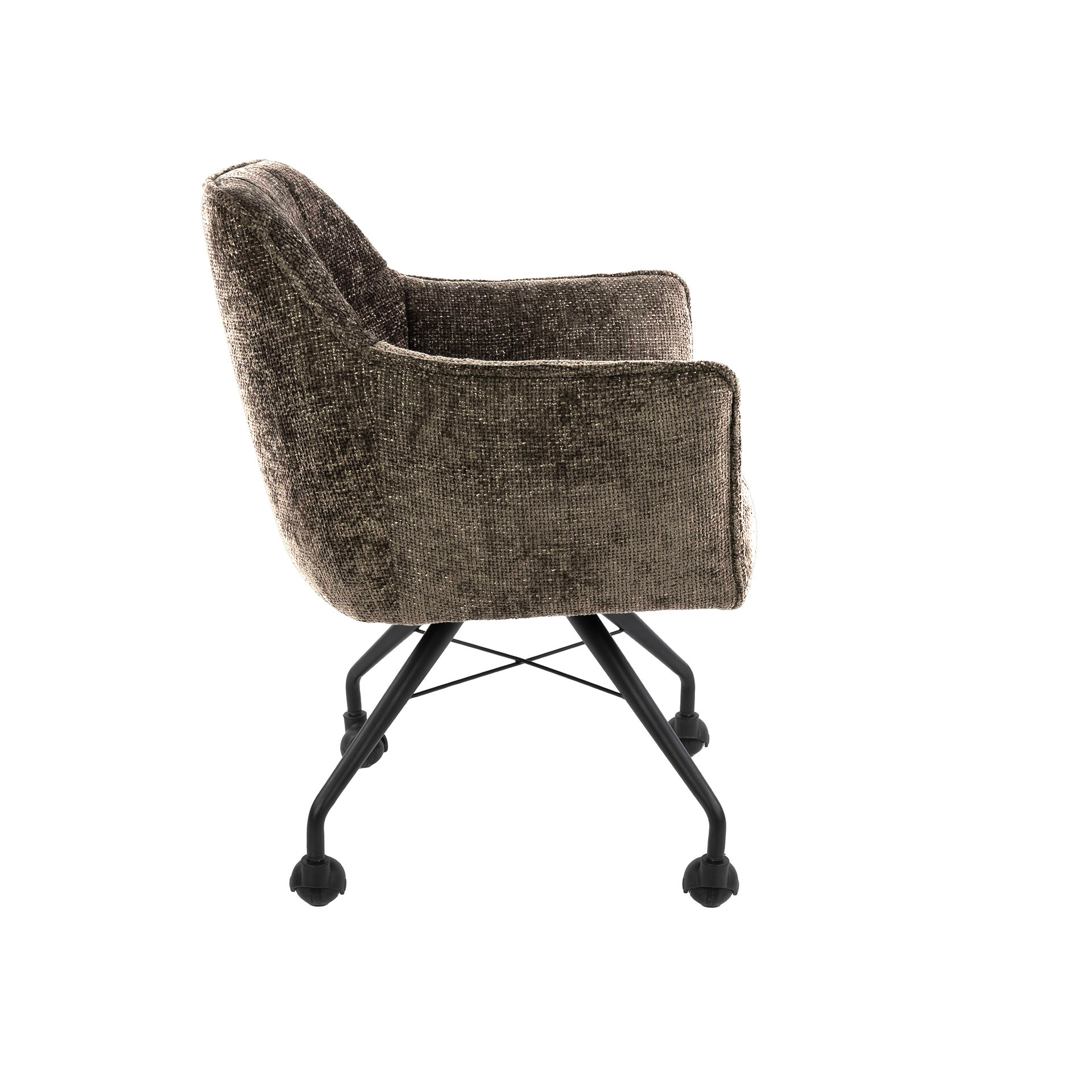 Sillón con ruedas Raster - embalado por 2 - Hoven taupe