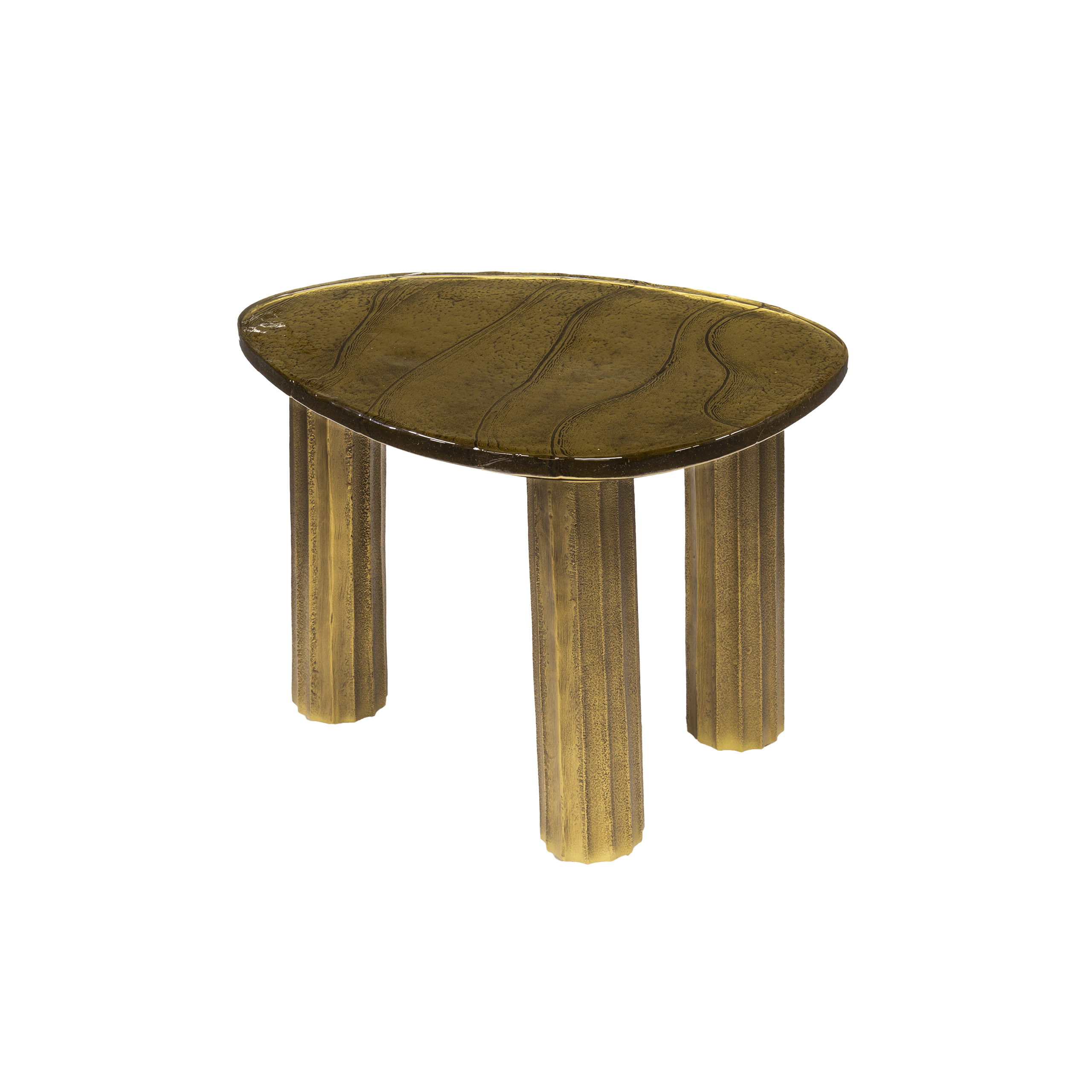 Mesa de centro Eclipse S - Oro antiguo