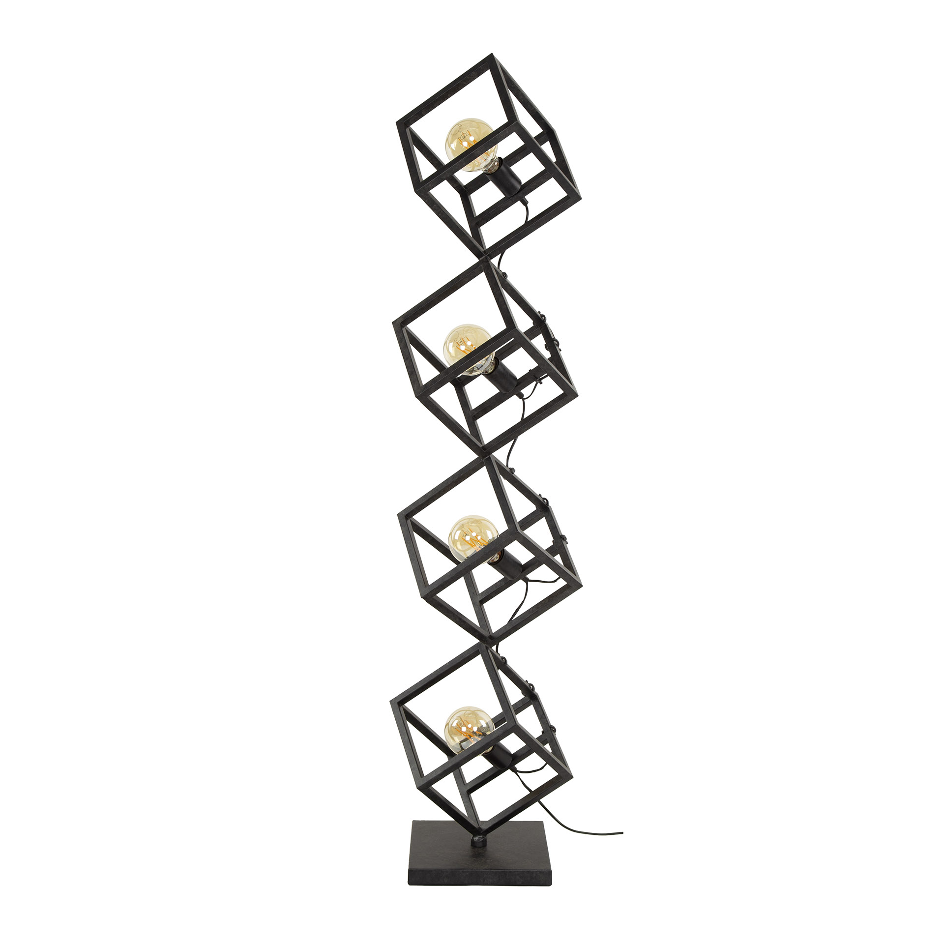 Floor lamp Cube 4-light - Charcoal