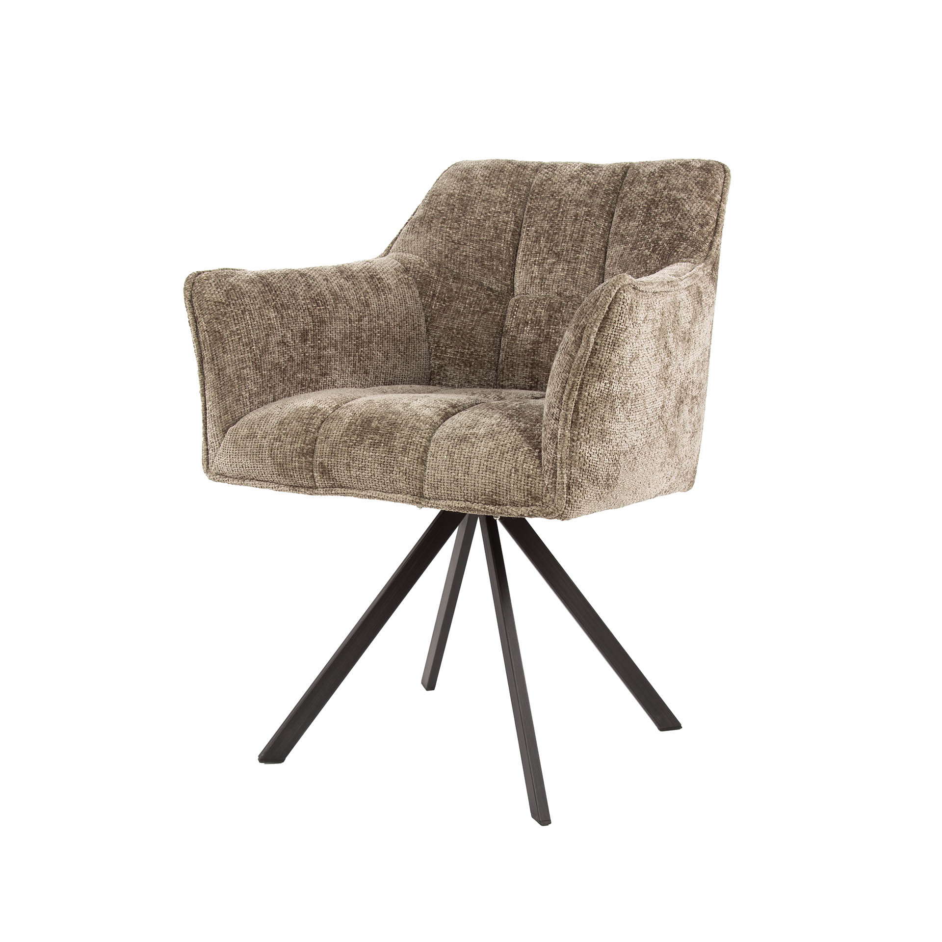 Silla Raster giratoria - empaquetada por 2 - Hoven champagne