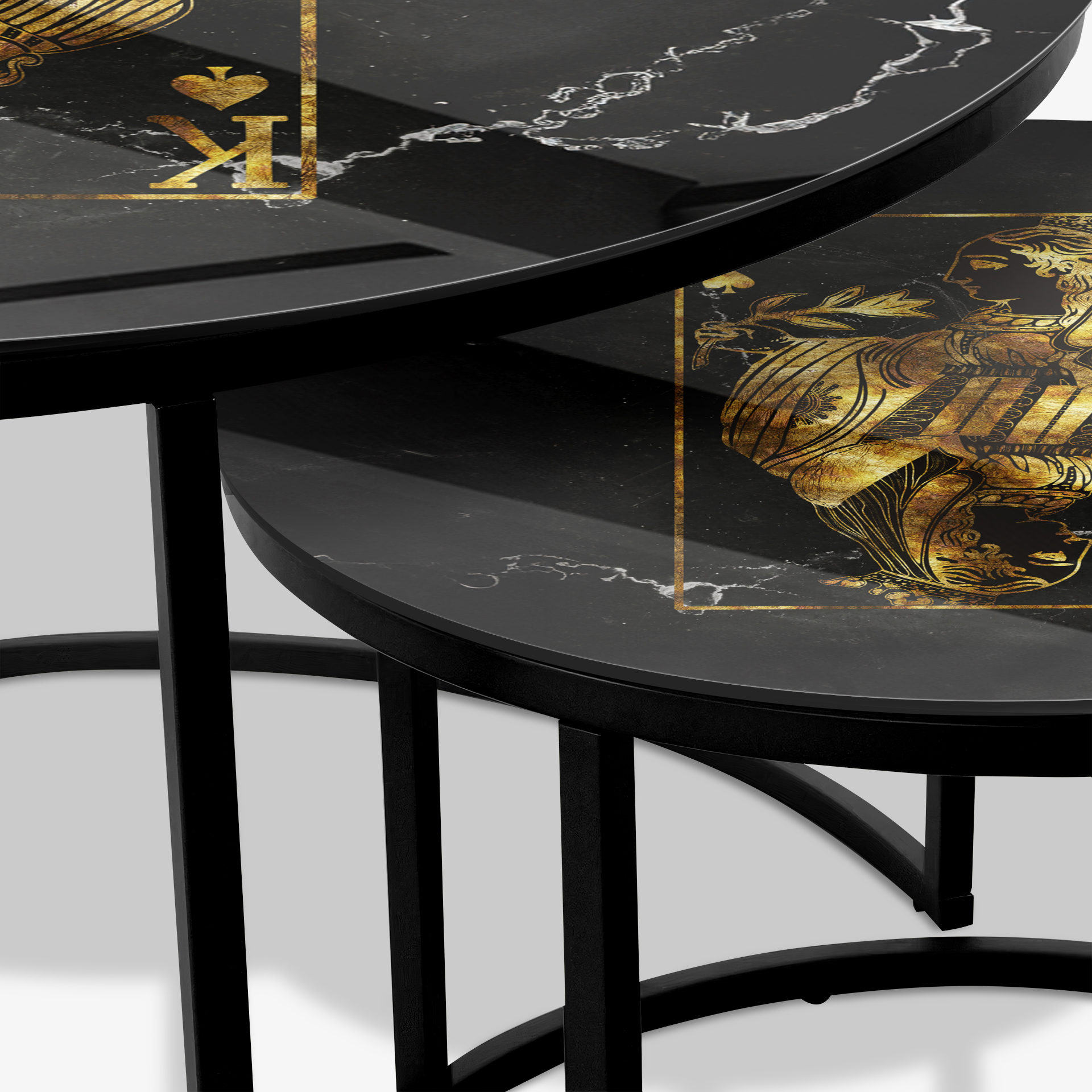 Mesa de centro Negra - Royal Cards