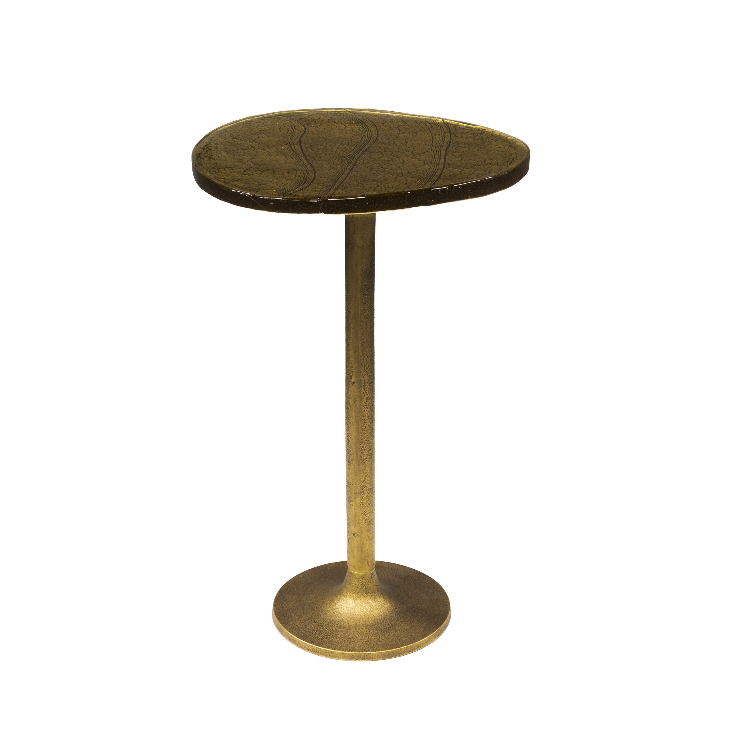 Mesa auxiliar Eclipse alta - Oro antiguo