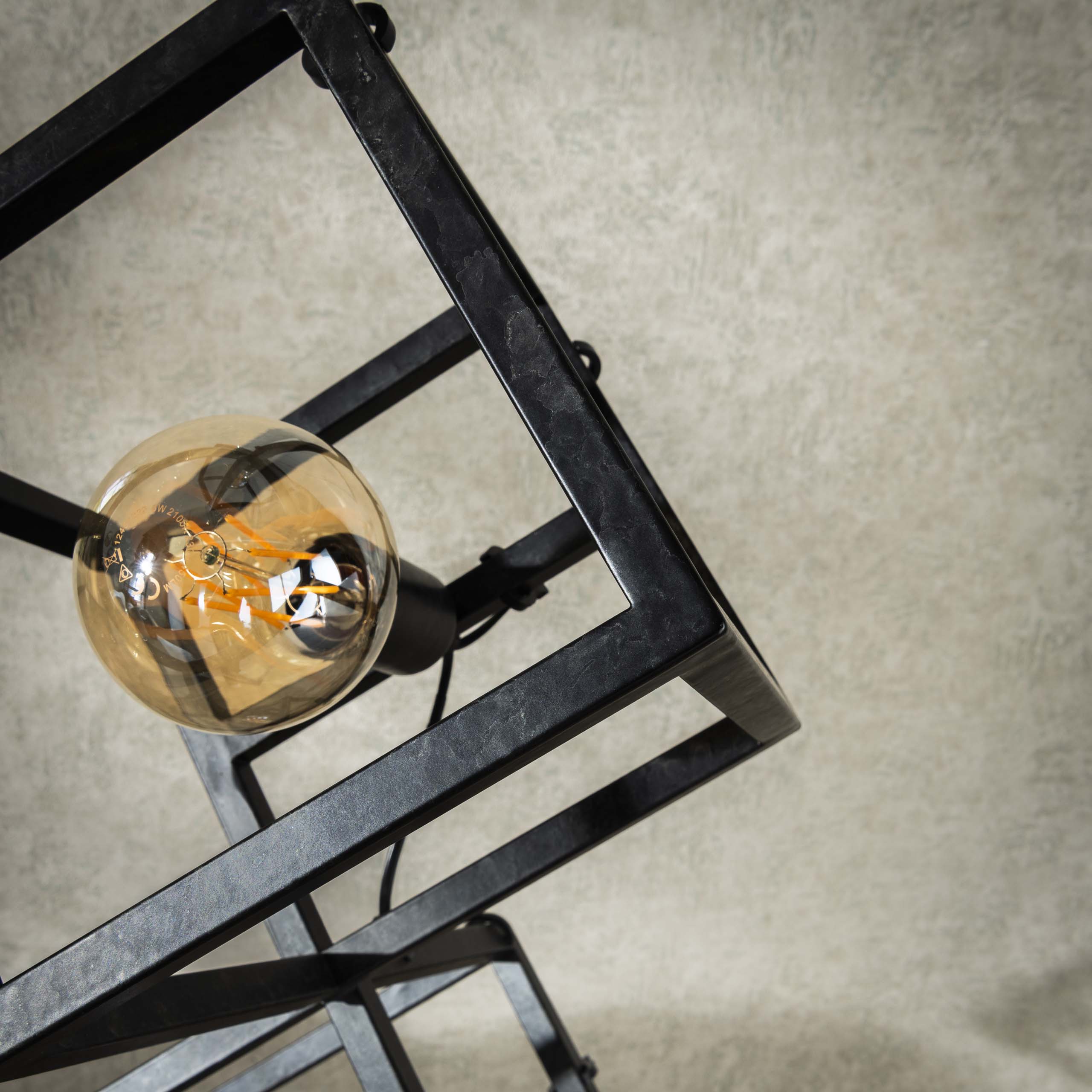 Floor lamp Cube 4-light - Charcoal