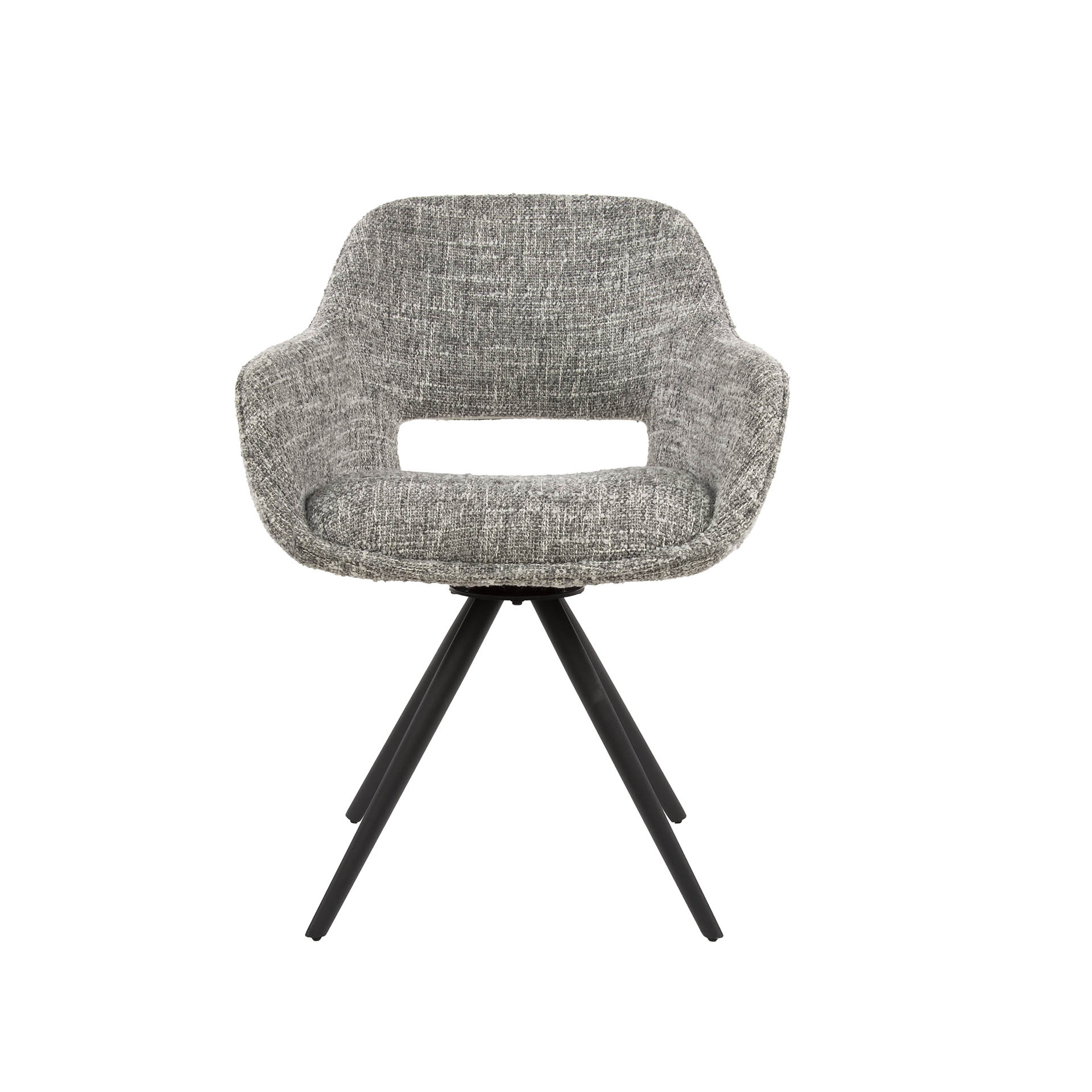 Sillón giratorio de muelles. VPE2 / Águila gris acero