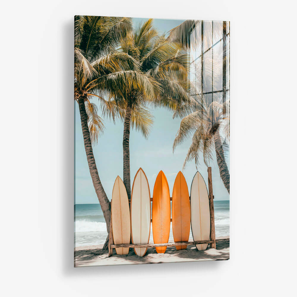Surfboards & Palm Trees – Vidrio
