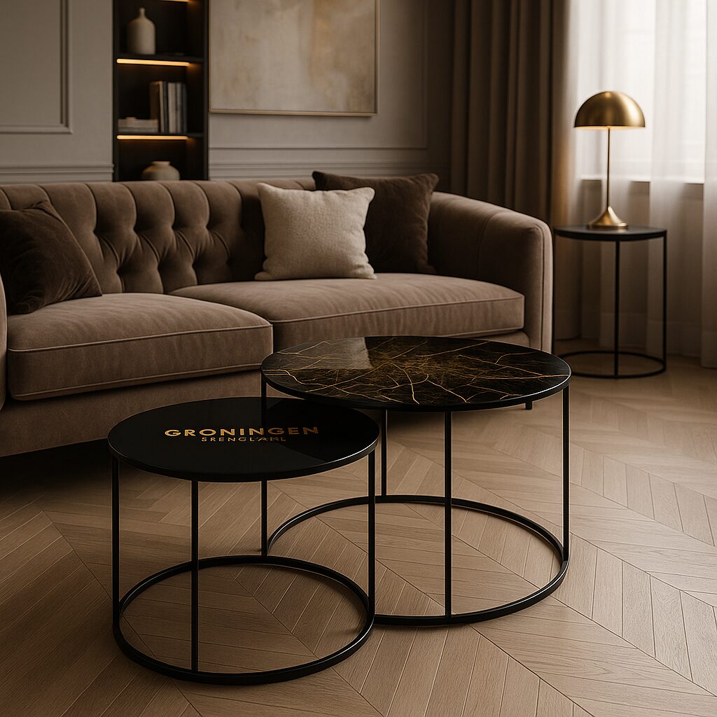 Coffee table Black - Groningen Gold