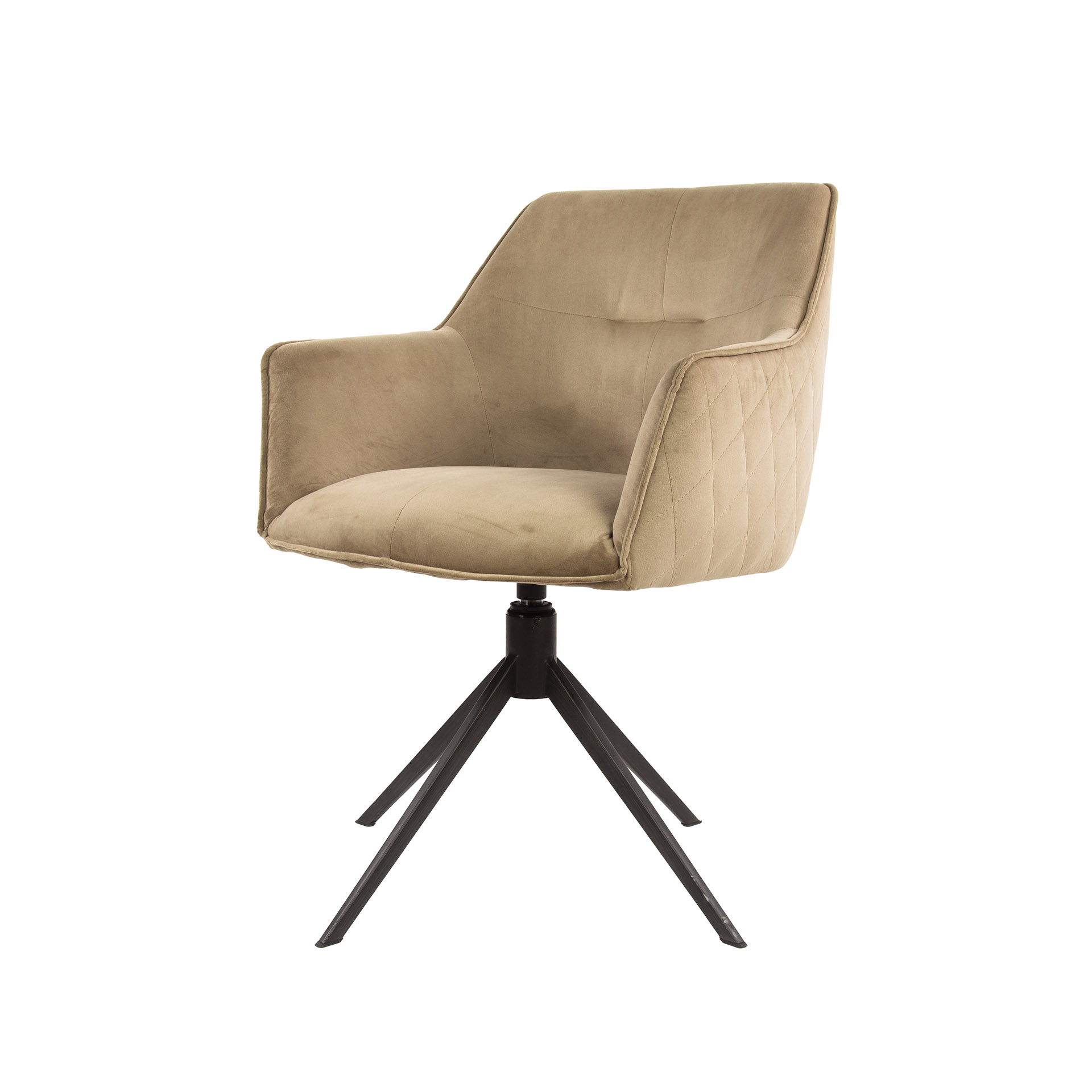 Armchair pull rotatable. VPE2 / Champagne velvet