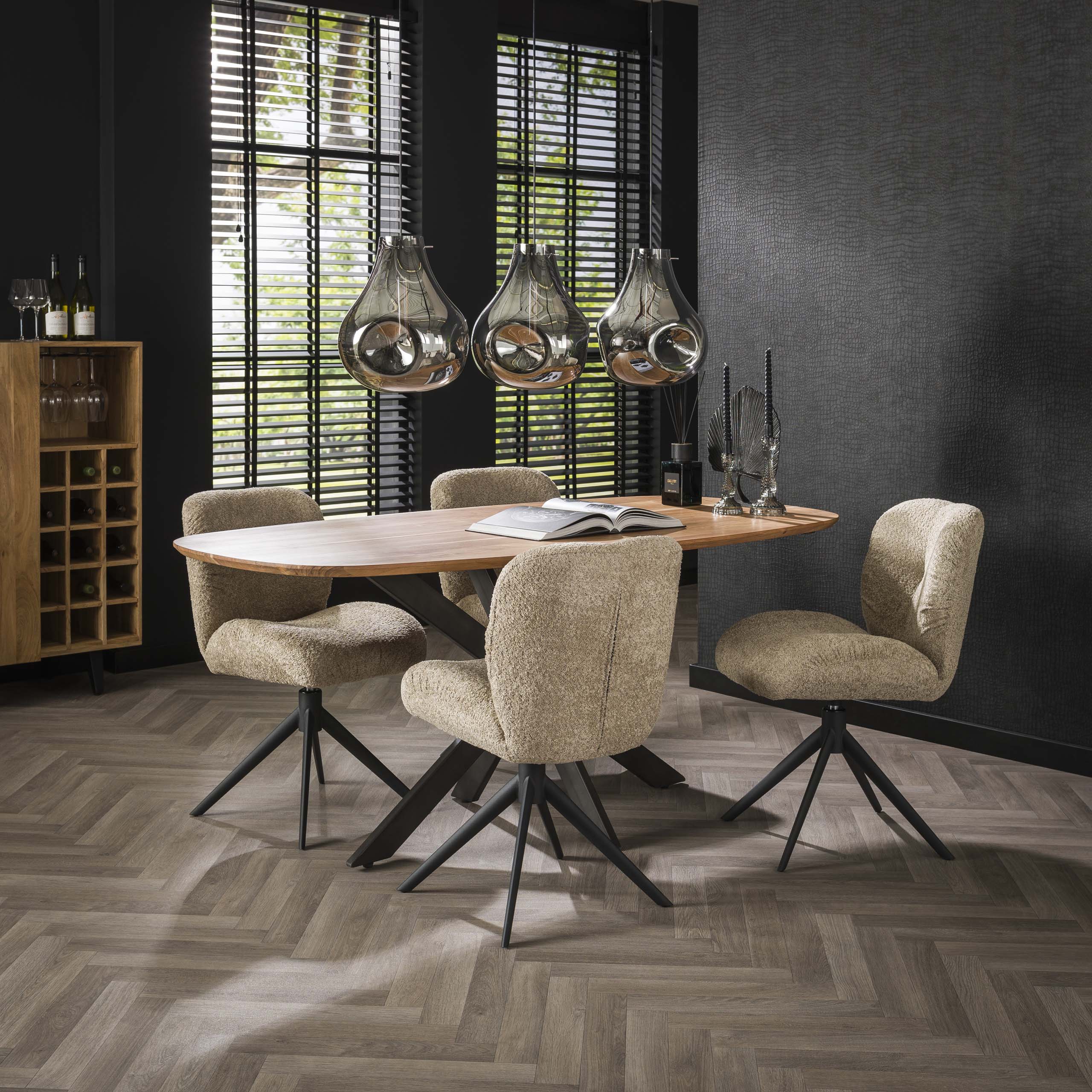 Mesa de comedor 180 Arhus maciza / Acacia maciza natural