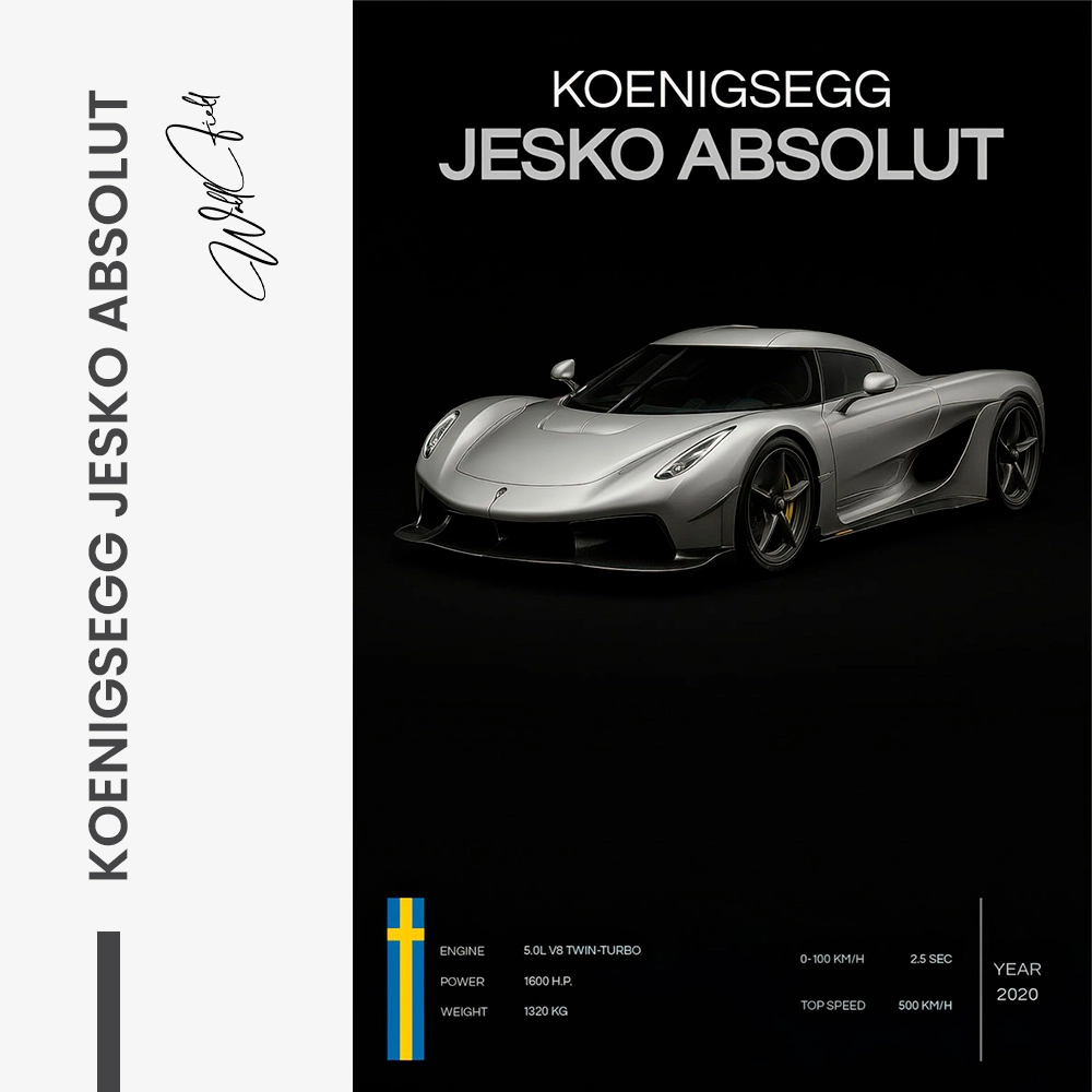Hypercars – Koenigsegg Jesko Absolut – Vidrio