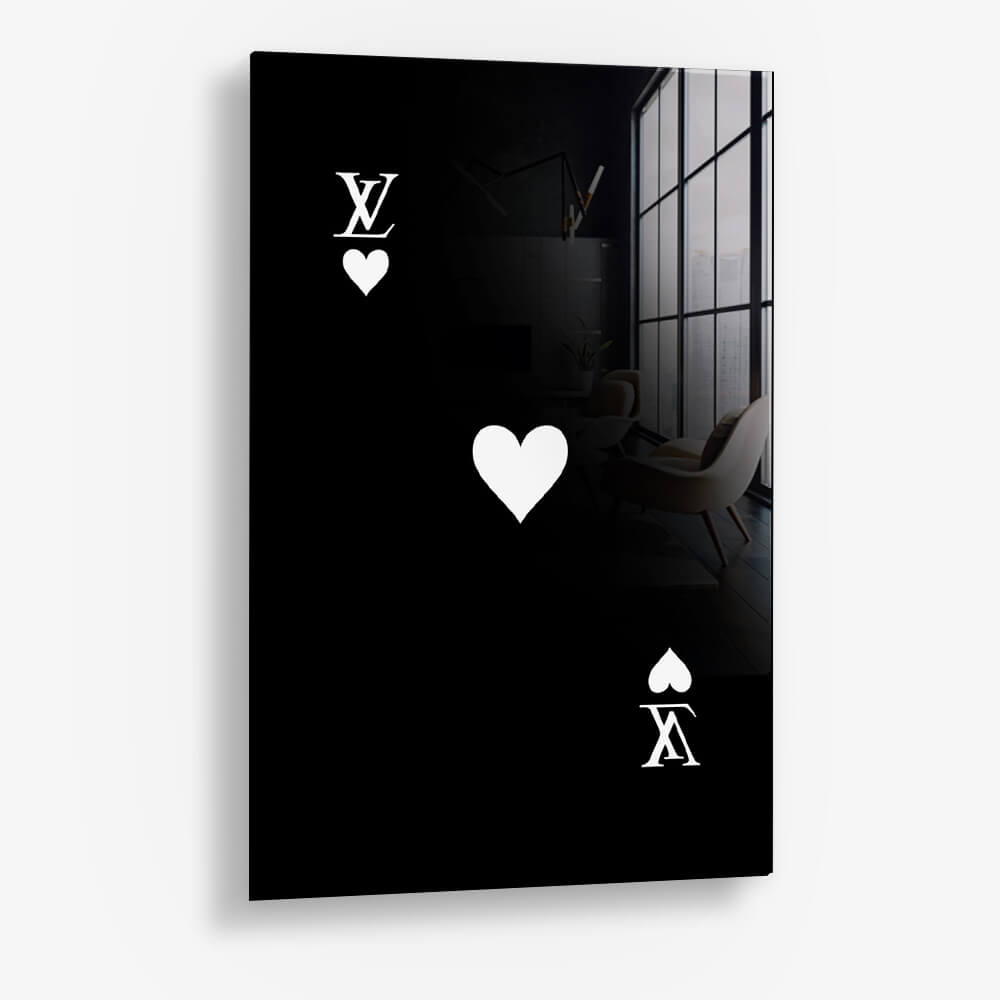 LV Hearts Noir – Glass