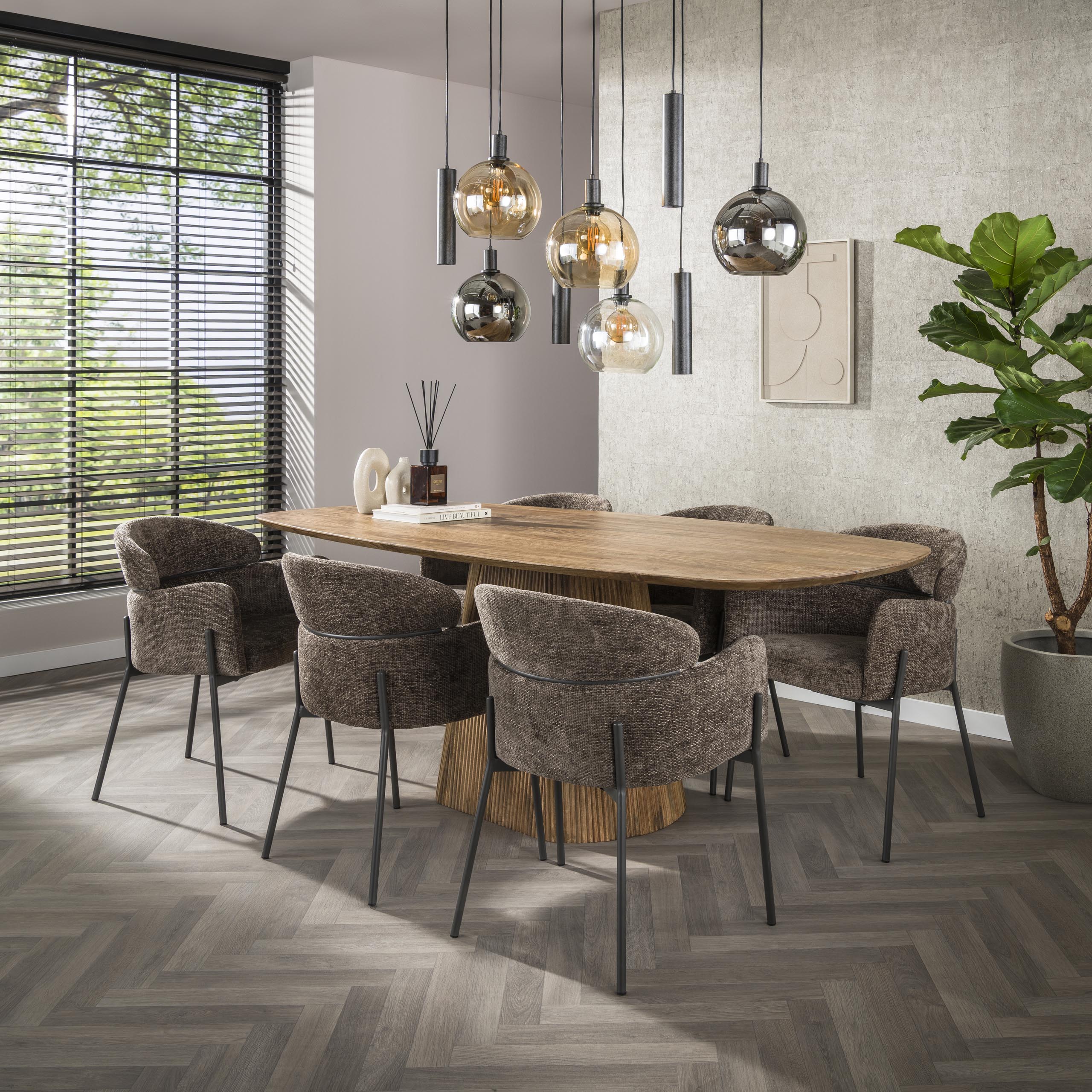 Sillón Curva - empaquetado por 2 - Hoven taupe