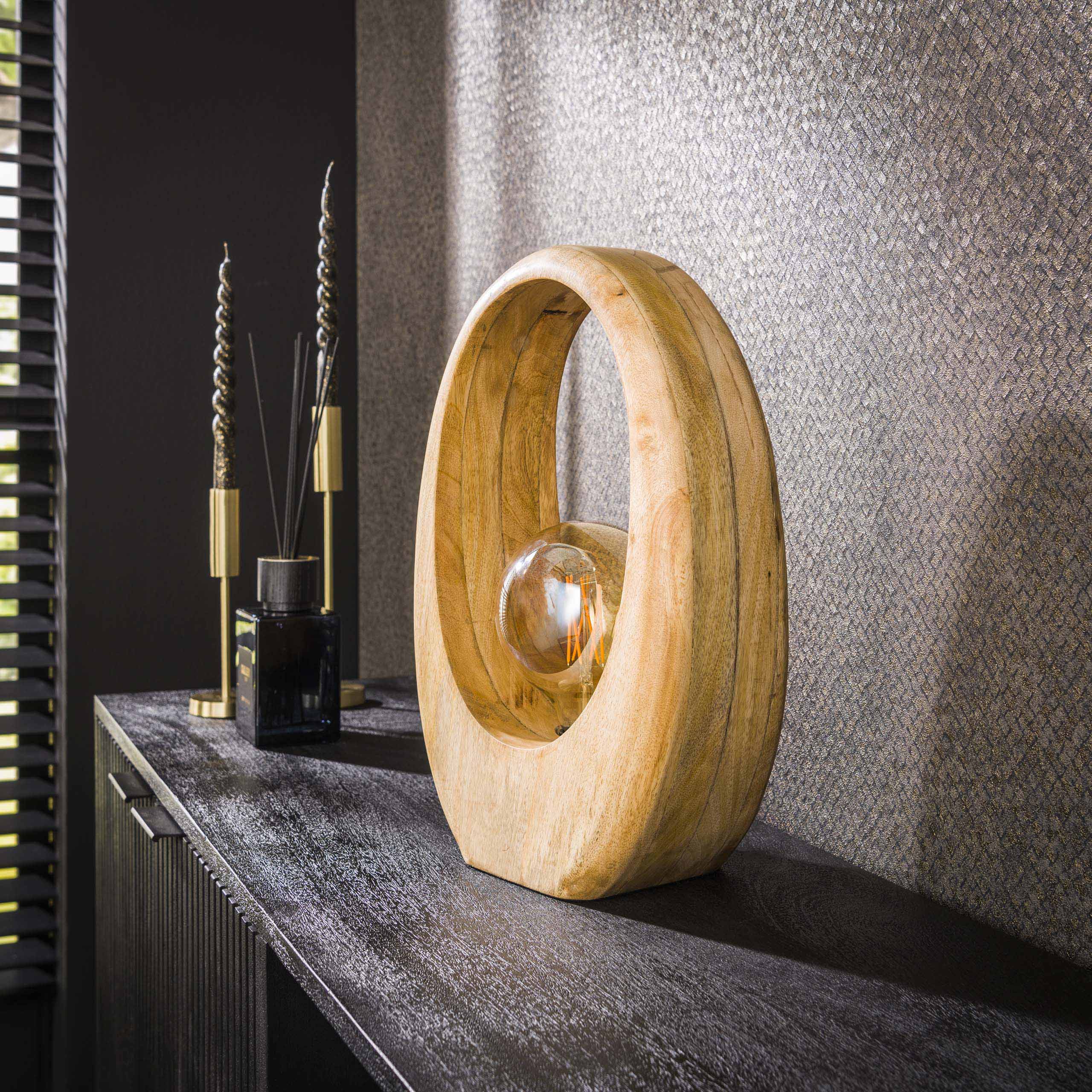 Lámpara de mesa 1L Arco madera L