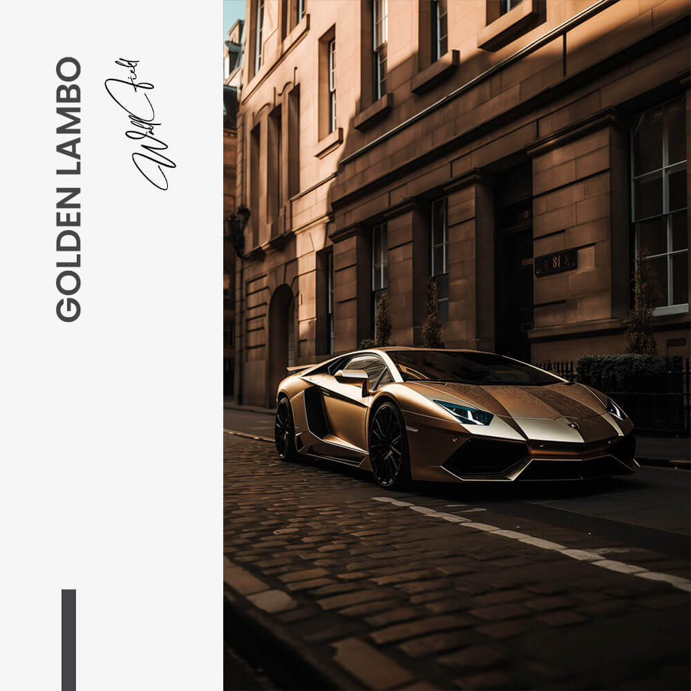Golden Lambo – Vidrio