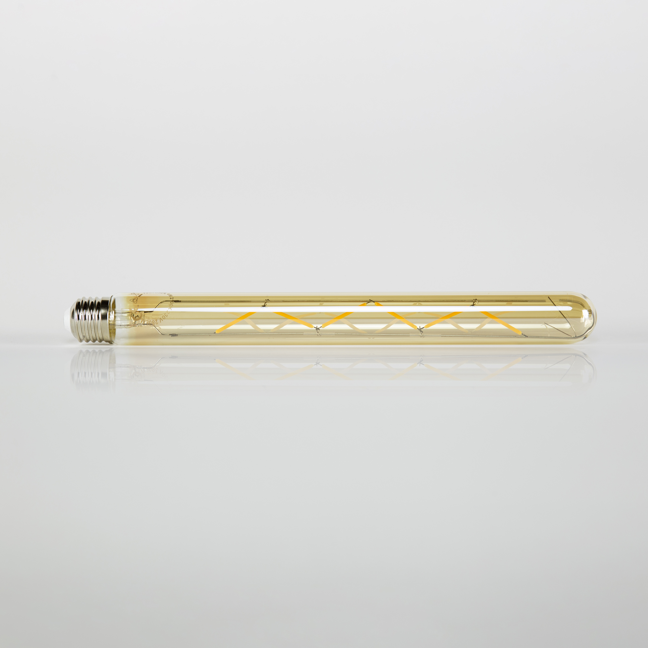 Fuente de luz LED [T32-L300] tubo de filamento 30 cm - E27 4W 2100K 280lm regulable / Vidrio ámbar