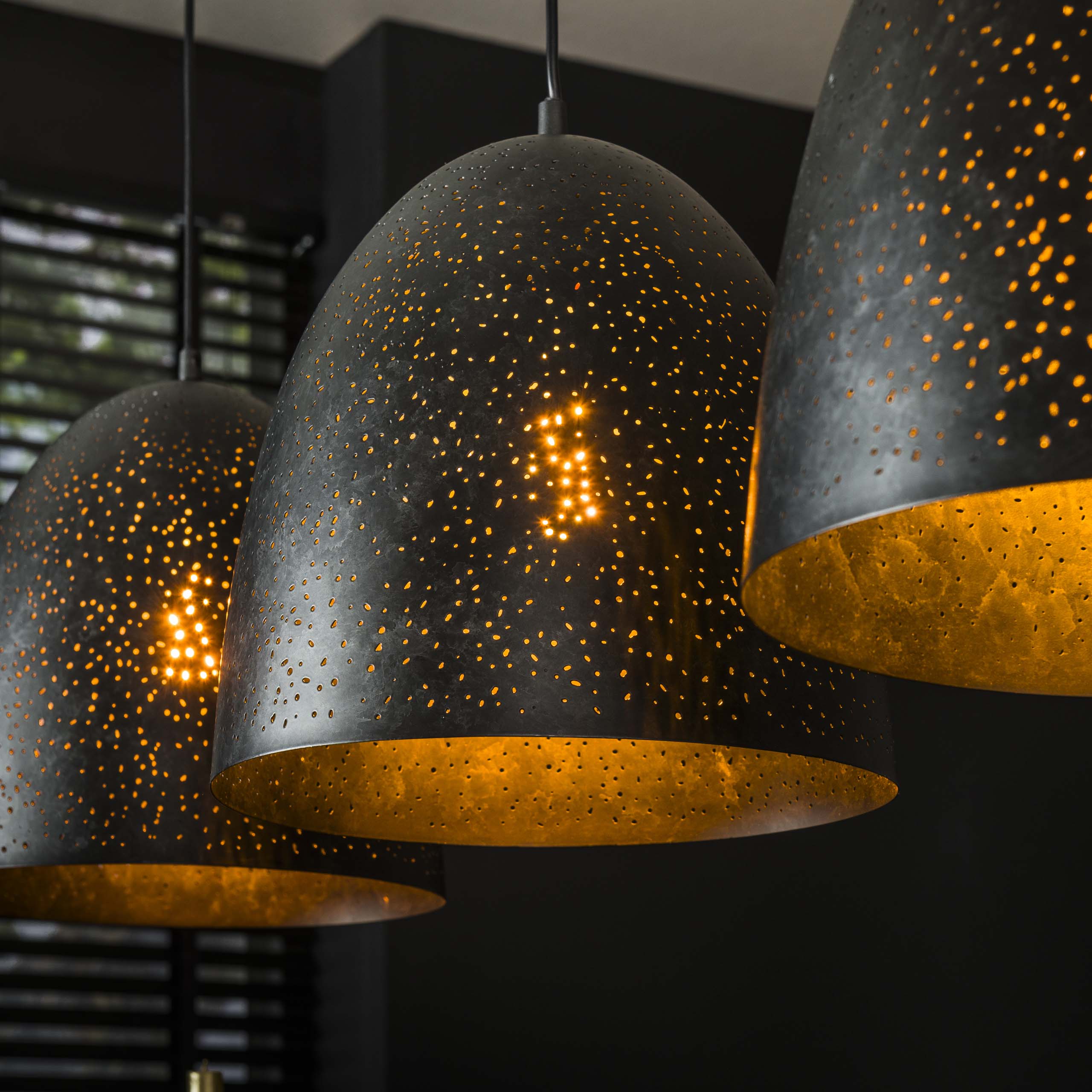 Hanging lamp cosmos 3L / Charcoal