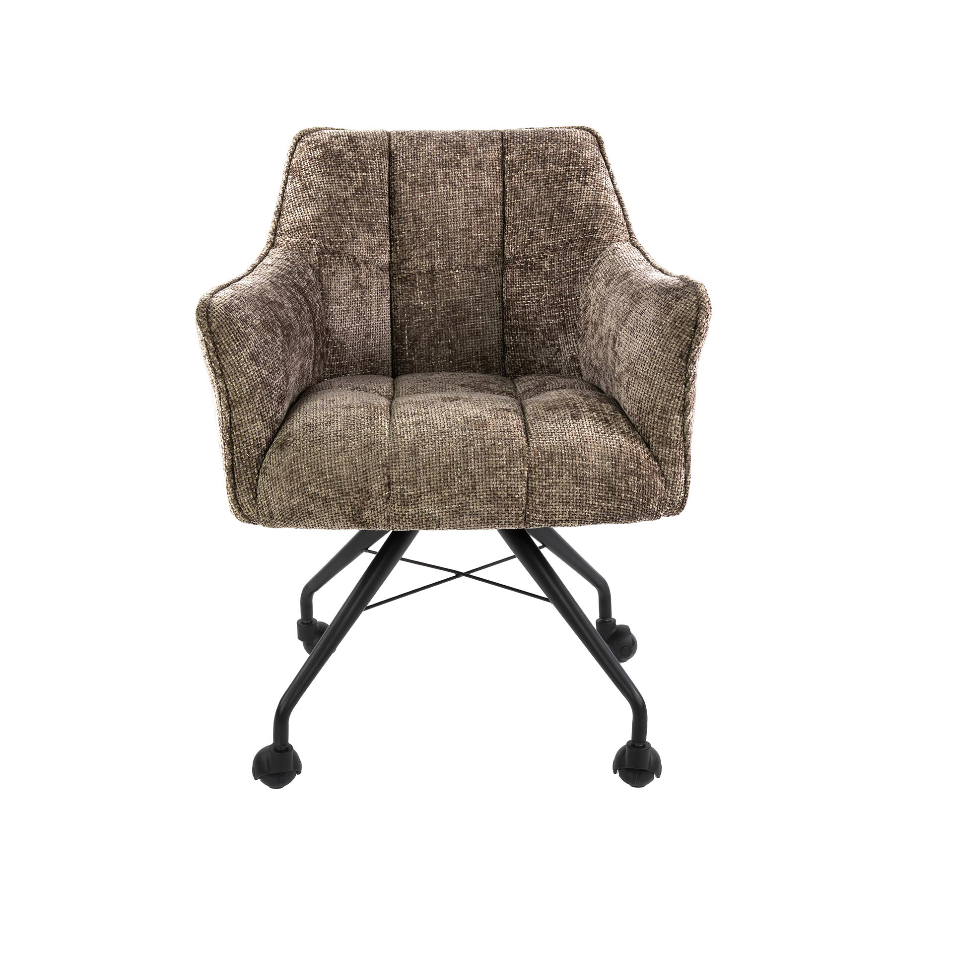 Sillón con ruedas Raster - embalado por 2 - Hoven champagne