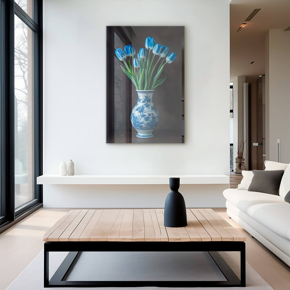 Blue Tulips – Vidrio